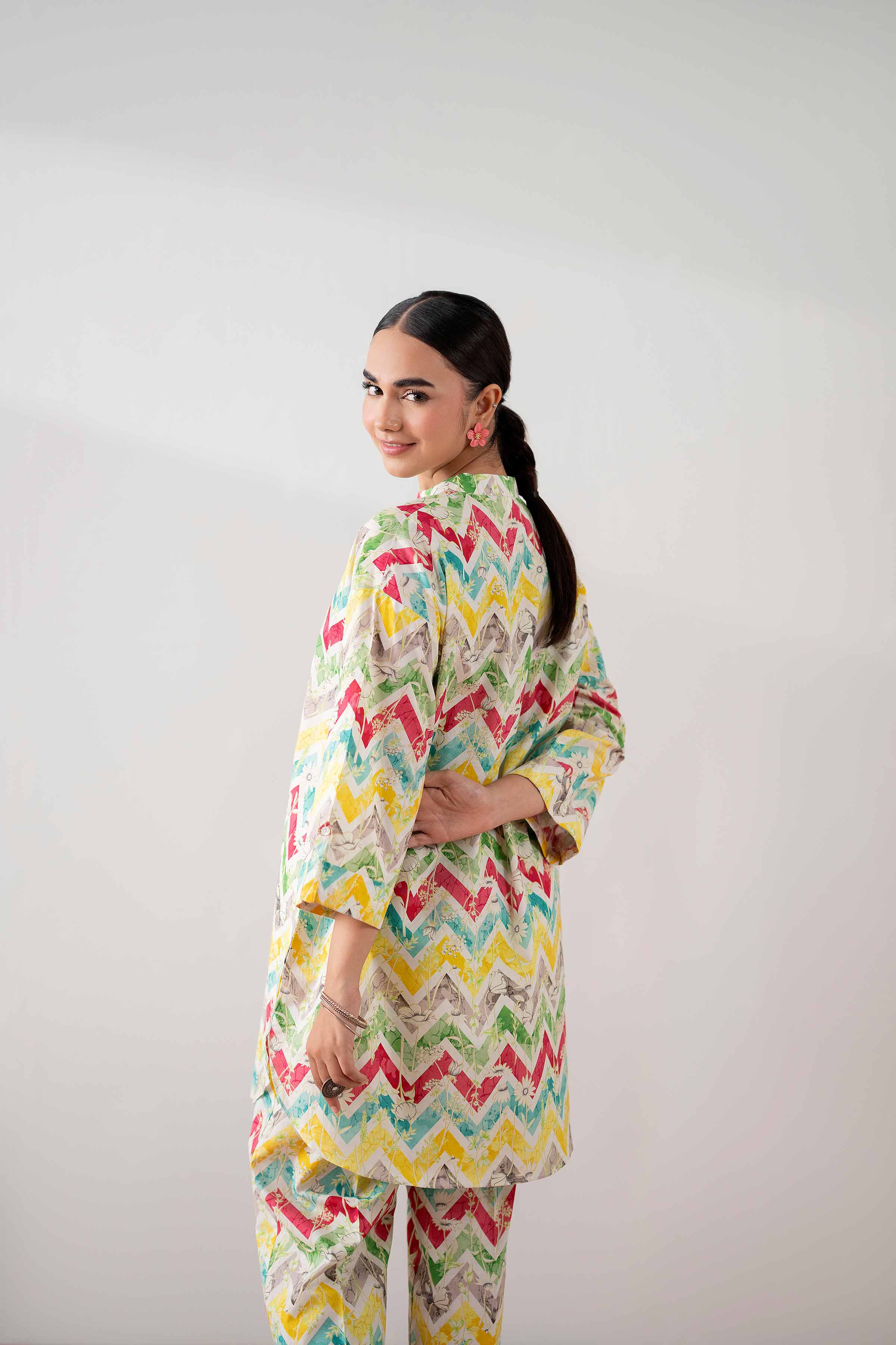 NishatUK - Multi Printed Cambric 2-piece ready to wear Dress