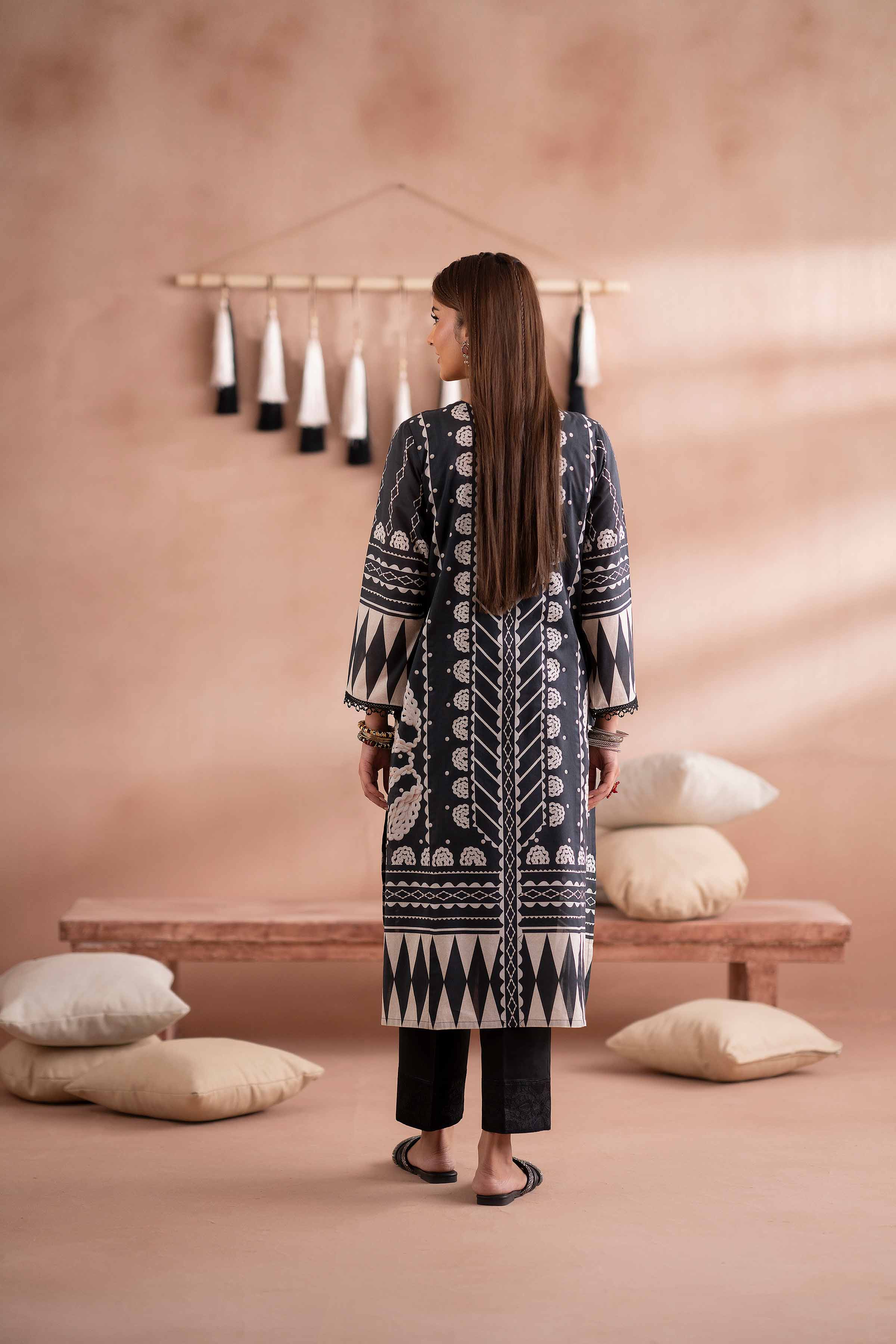 NishatUK - Black Printed Cambric 1-piece ready to wear Shirt