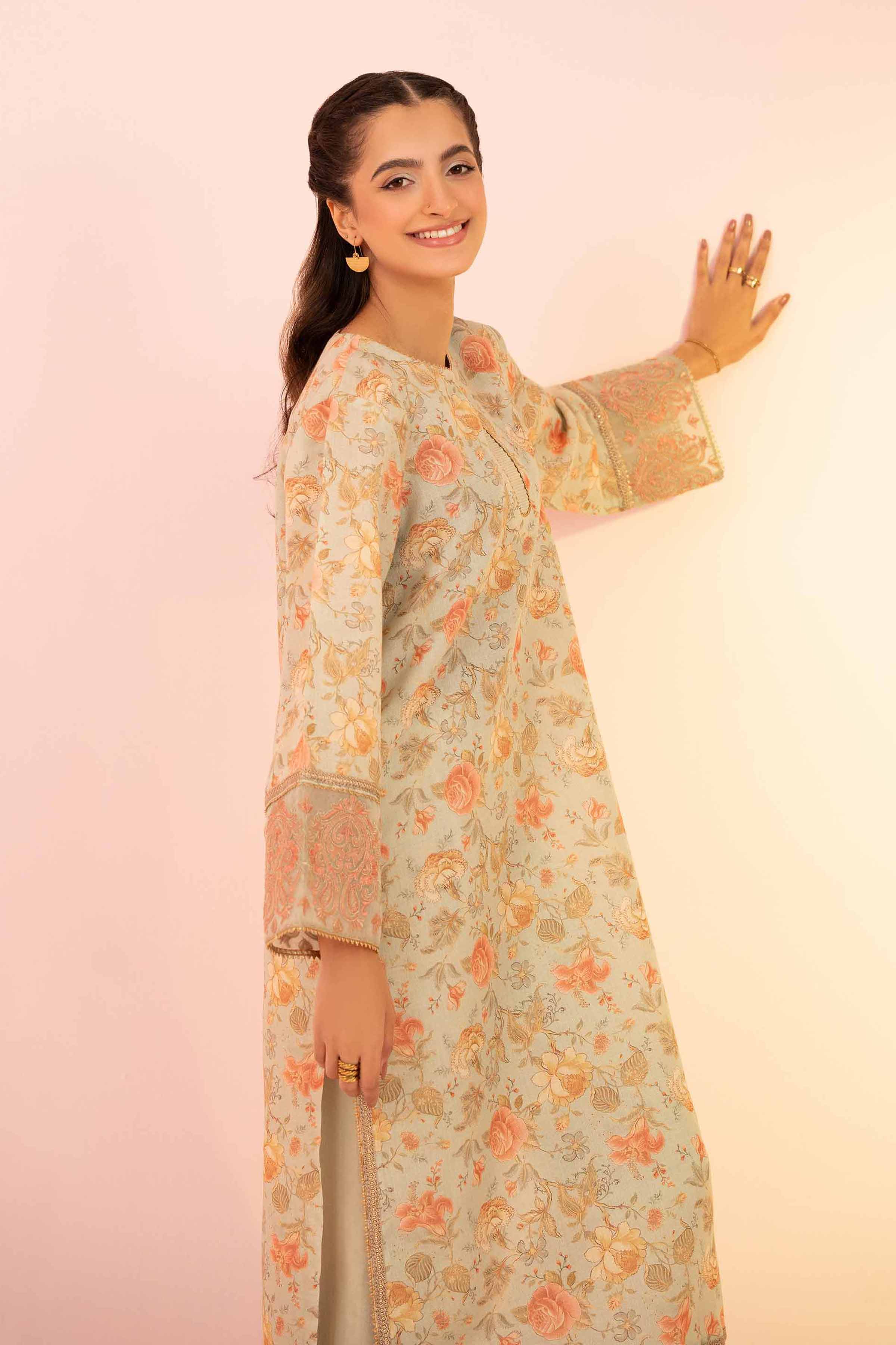 NishatUK - Sage Embroidered Lawn 2-piece ready to wear Dress