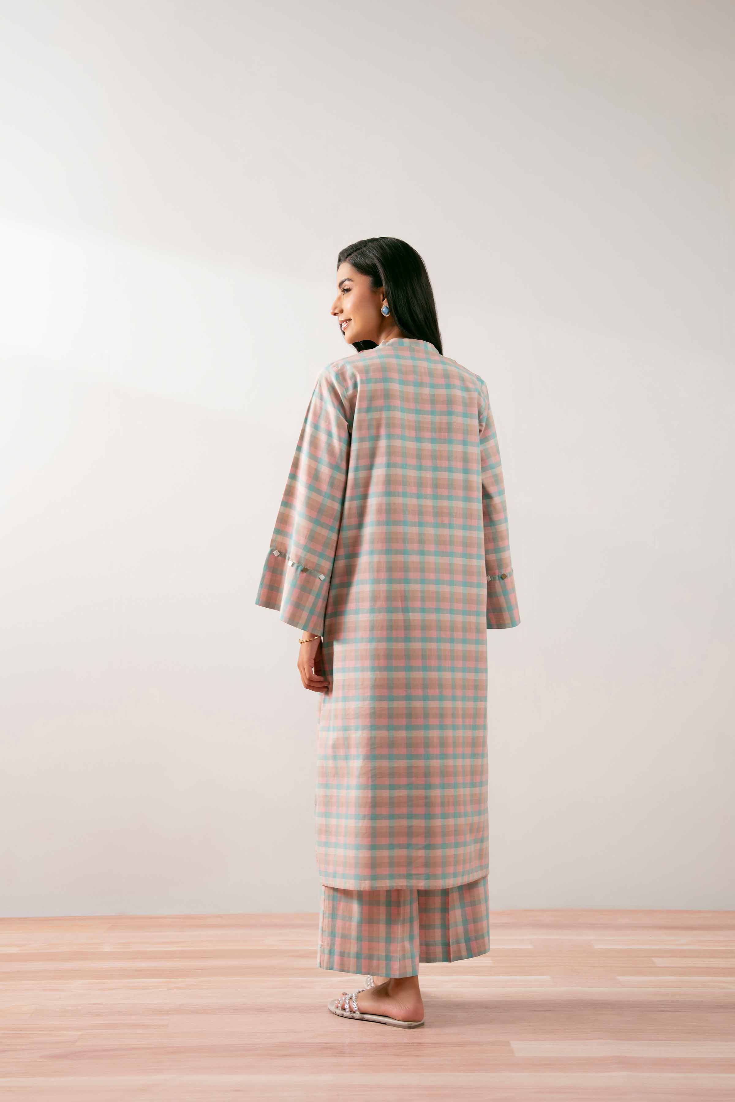NishatUK - Multi Embroidered Yarn Dyed 2-piece ready to wear Dress