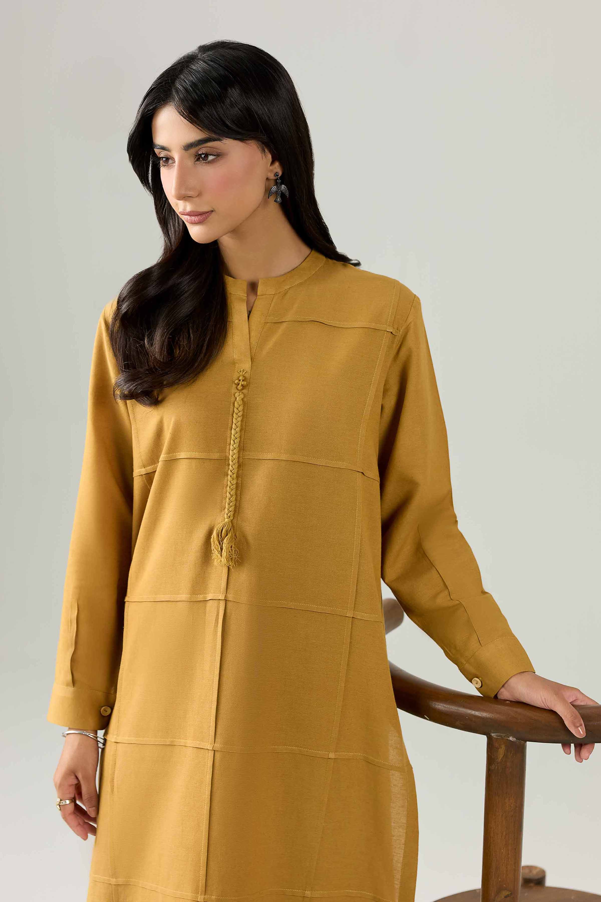 Nishat UK - Yellow Solids Cotton 2 Pieces ready to wear Dress