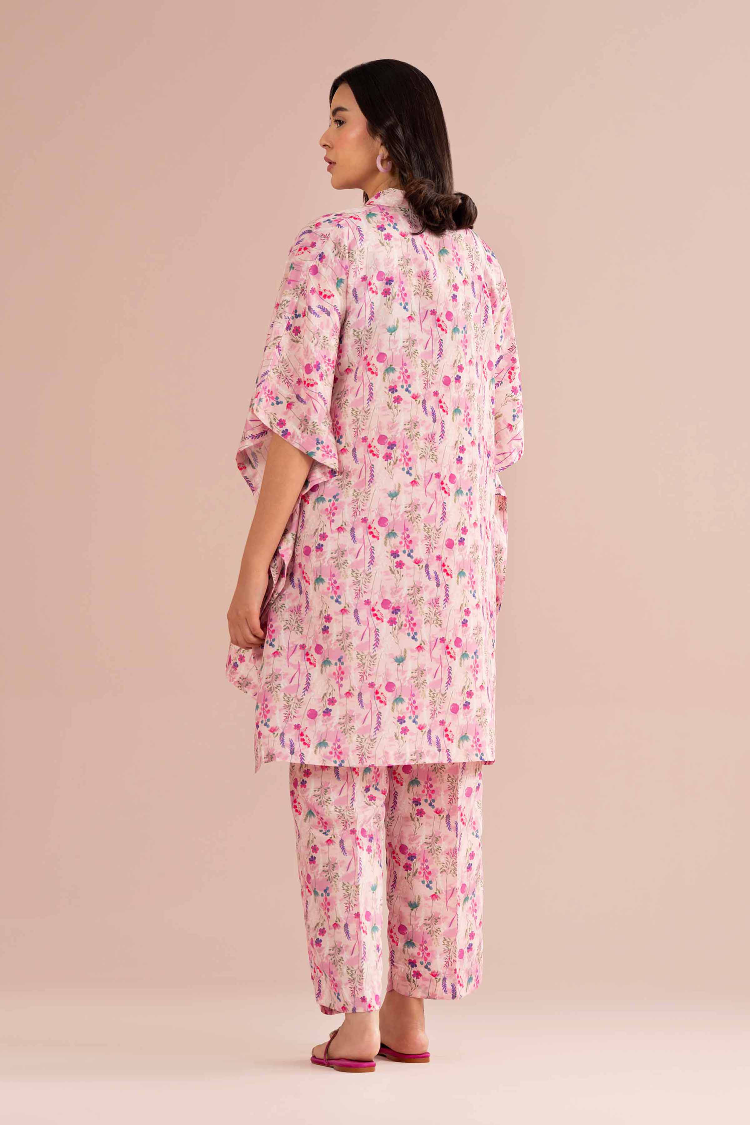 NishatUK - Pink Printed Lawn 2-piece ready to wear Dress