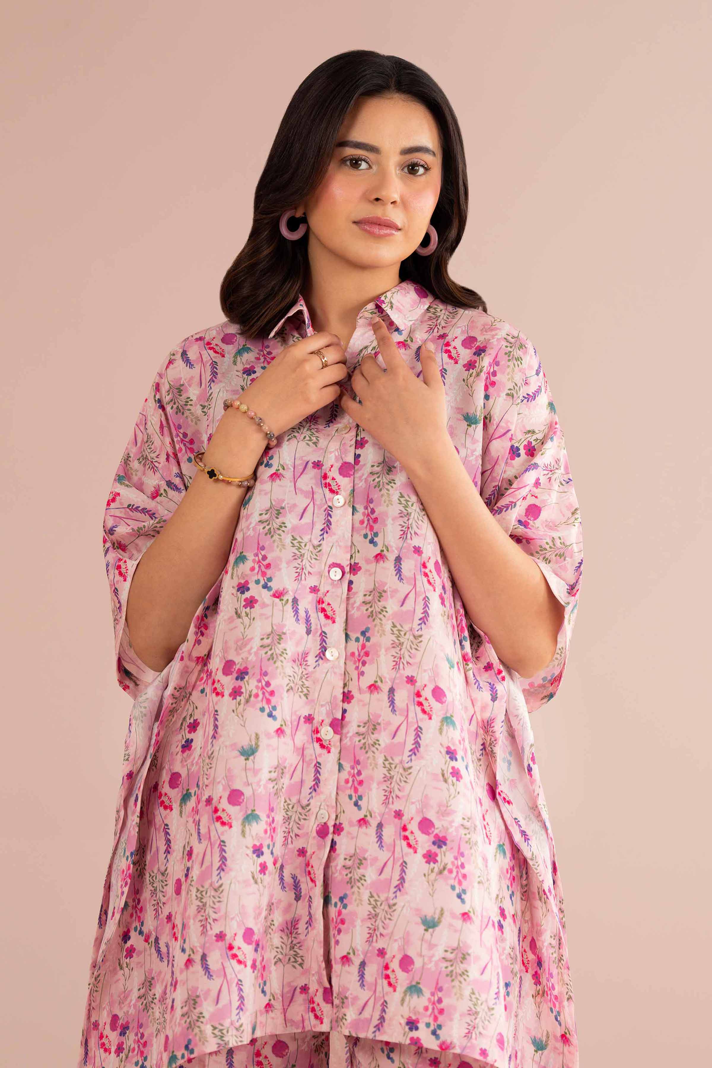 NishatUK - Pink Printed Lawn 2-piece ready to wear Dress