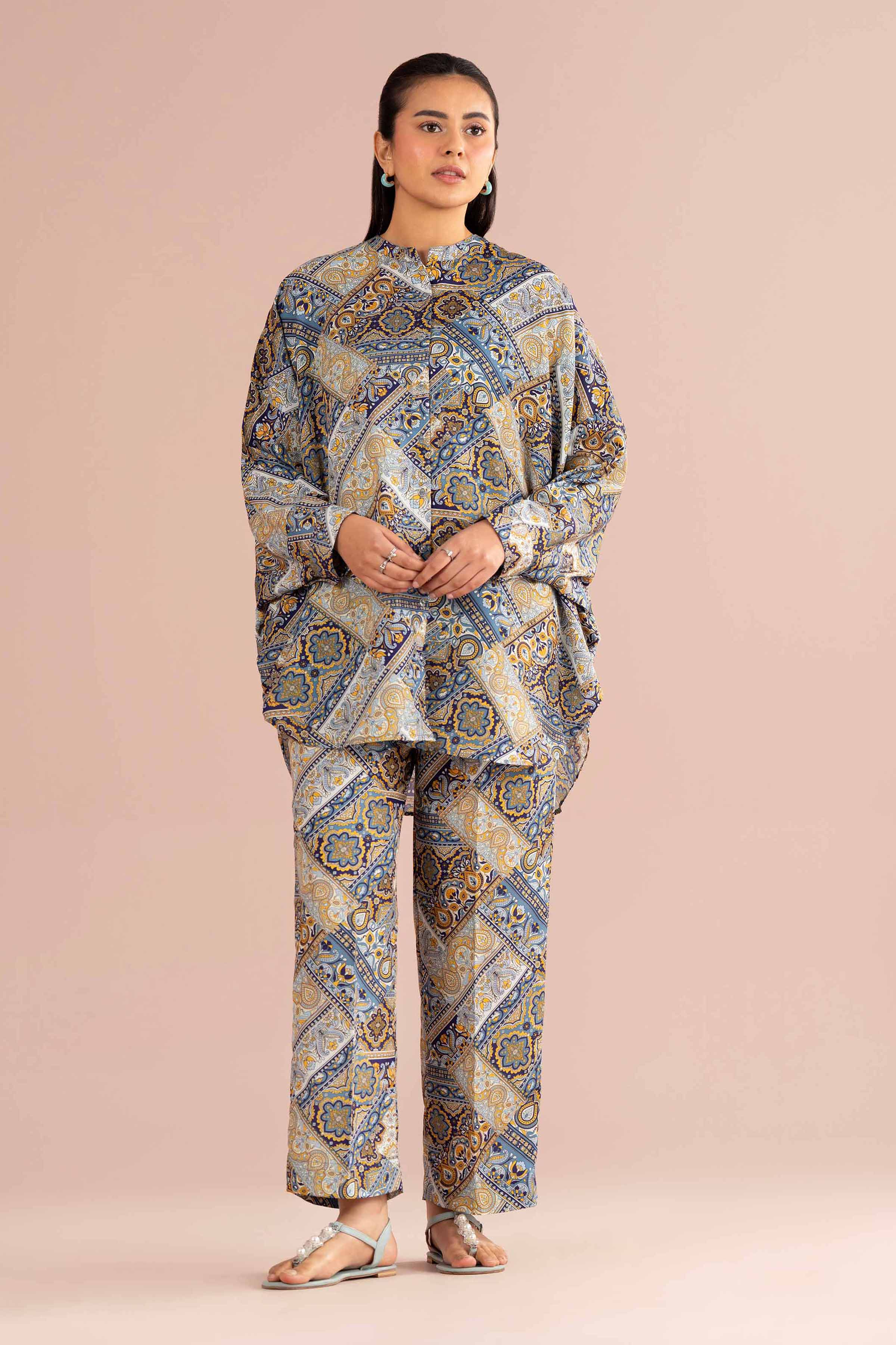NishatUK - Multi Printed Lawn 2-piece ready to wear Dress