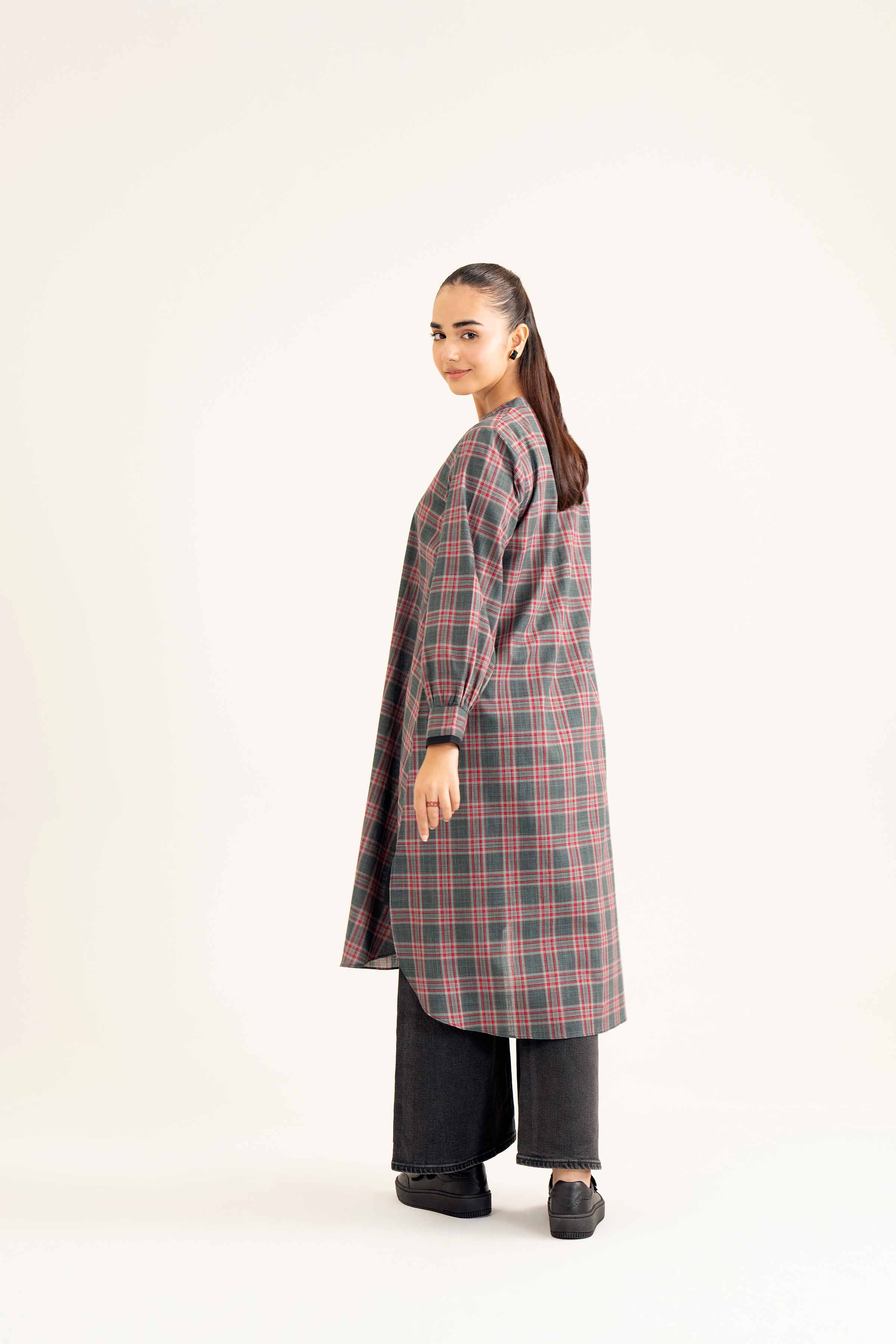 NishatUK - Brown Solids Yarn Dyed 1-piece ready to wear Shirt