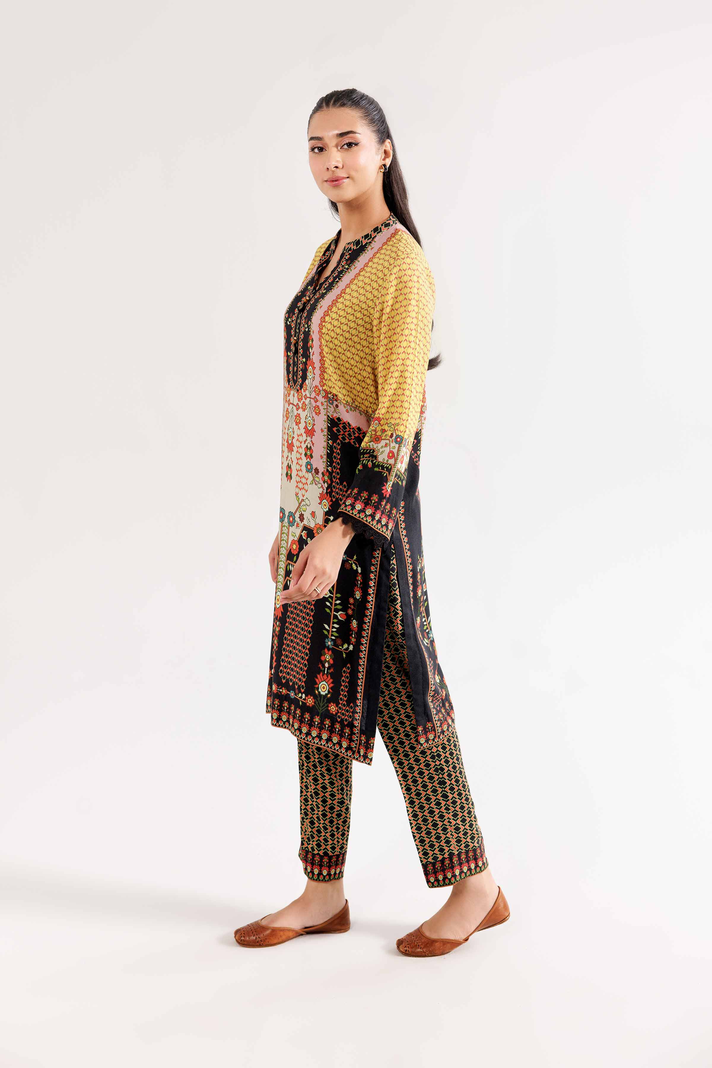 Nishat UK - 3 Piece - Printed Suit - FW24-71