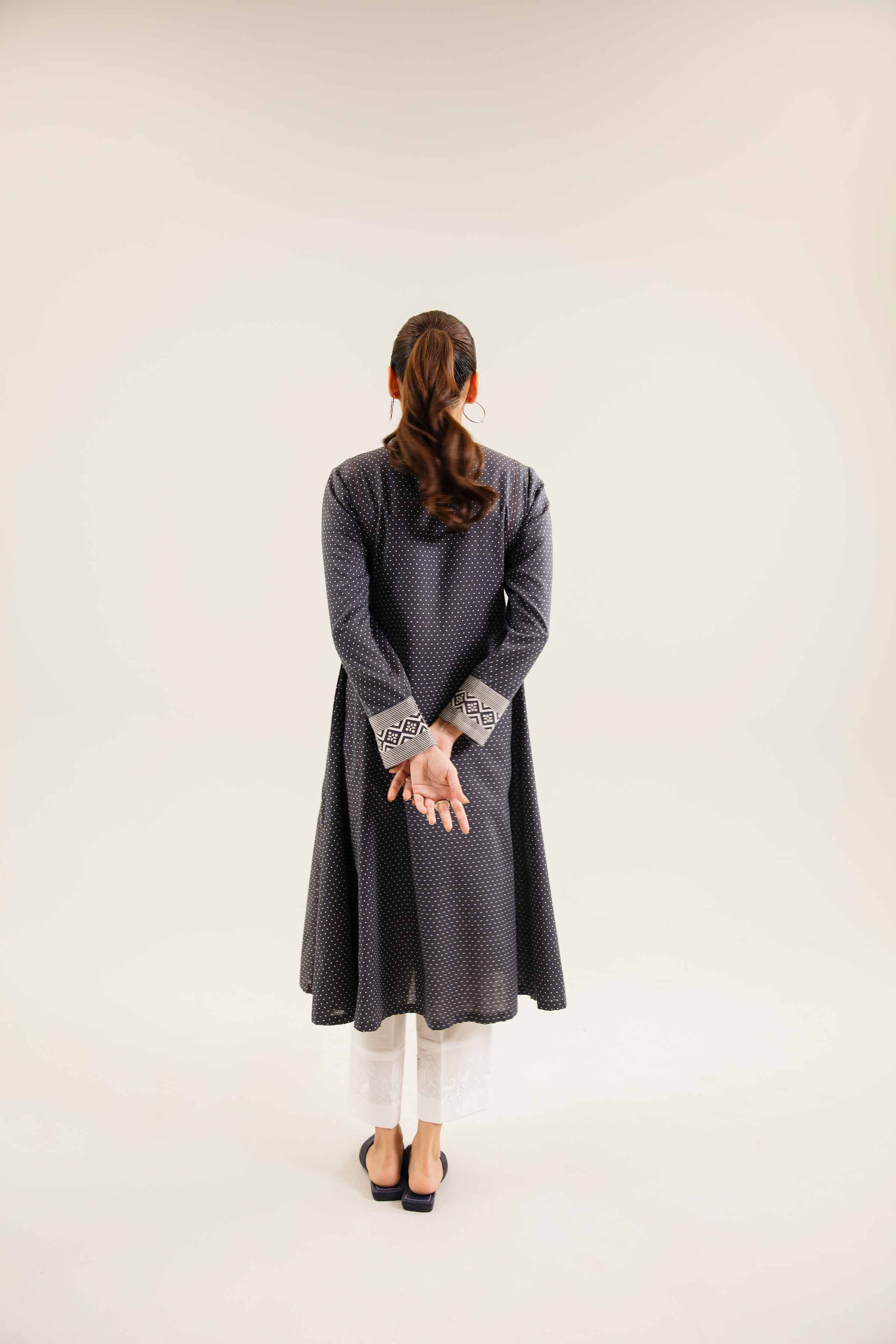 NishatUK - Brown Embroidered Karandi 1-piece ready to wear Shirt