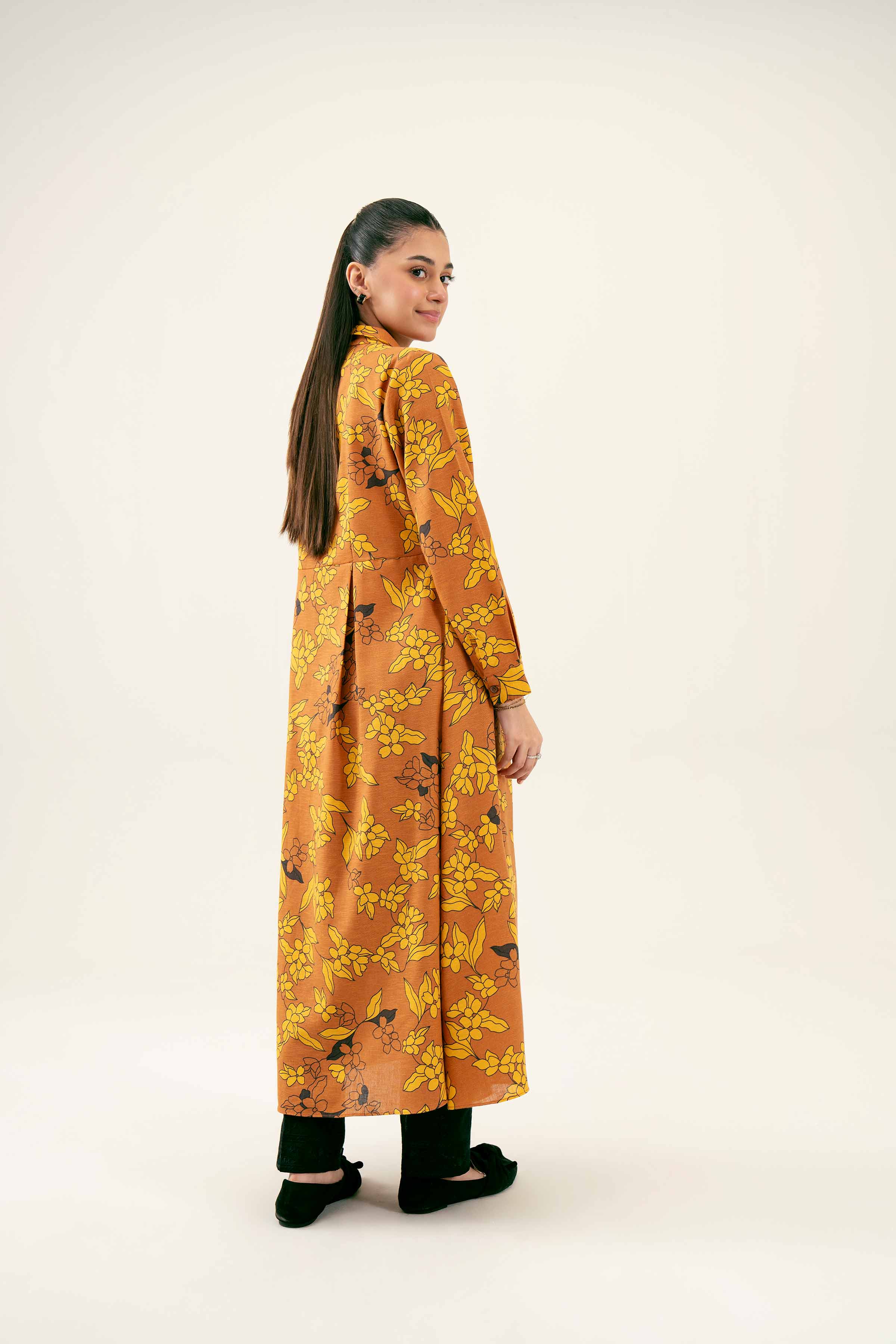 NishatUK - Brown Printed Karandi 1-piece ready to wear Dress