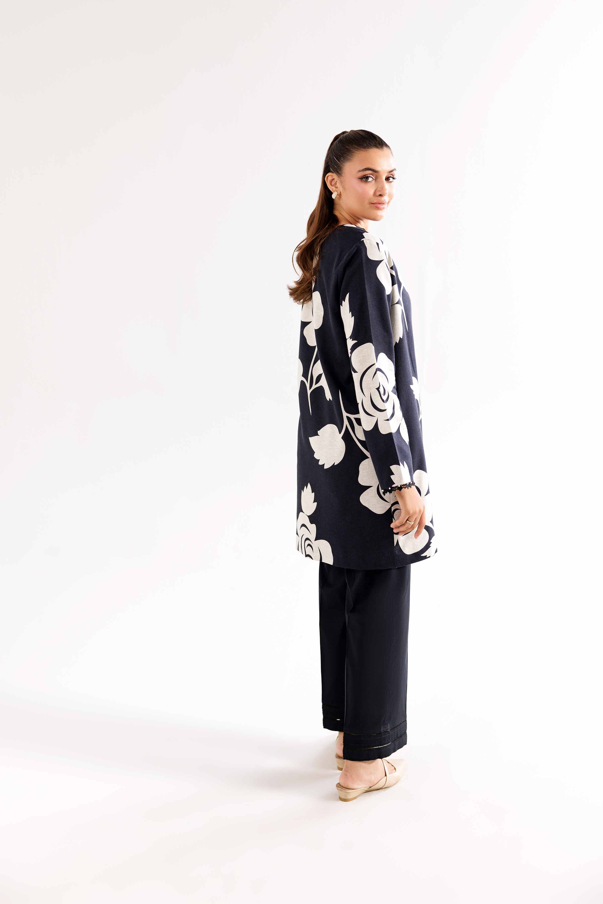 NishatUK - Brown Printed Karandi 1-piece ready to wear Jacket