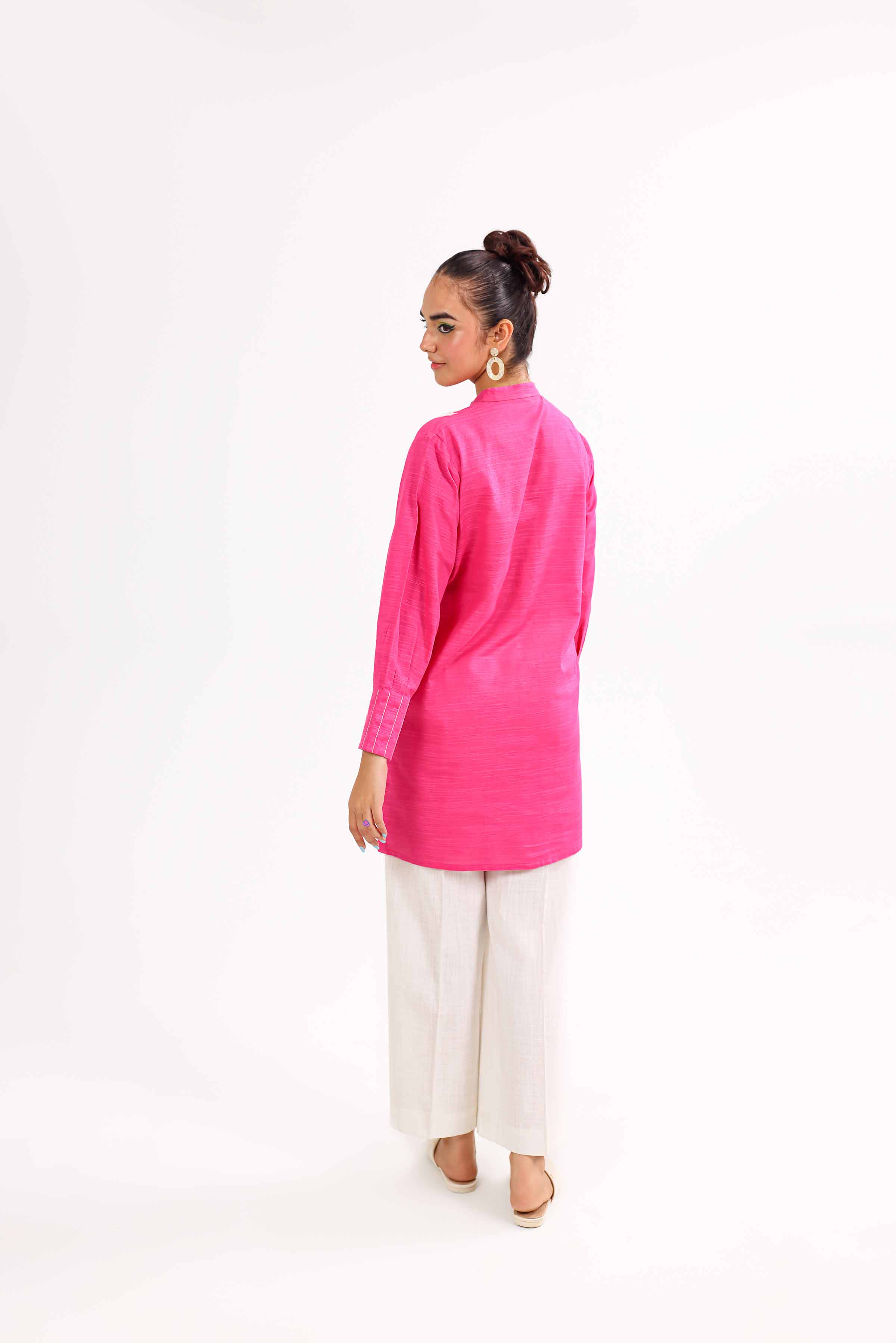 NishatUK - Brown Embroidered Khaddar 1-piece ready to wear Tunic