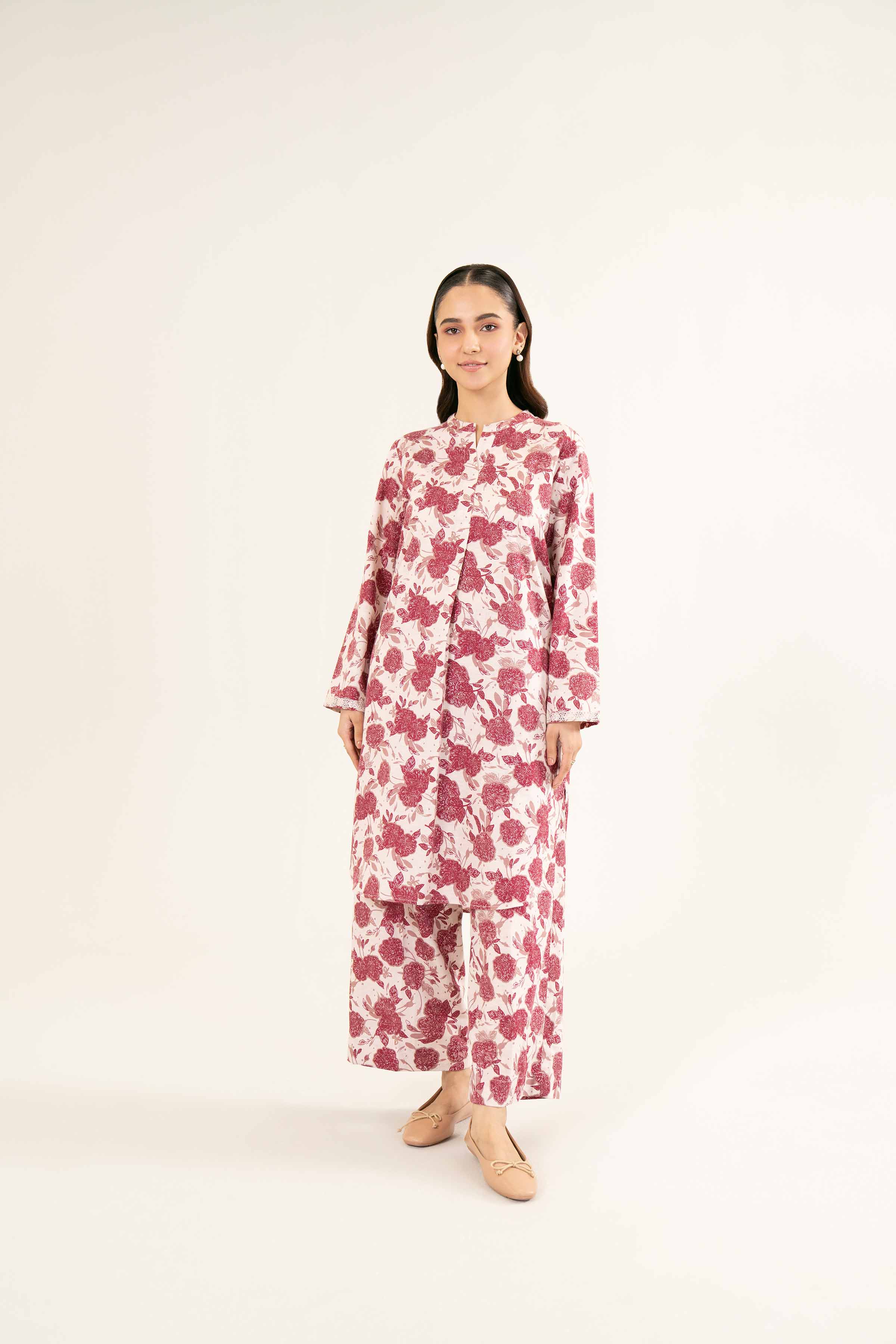 NishatUK - Brown Printed Karandi 2-piece ready to wear Dress