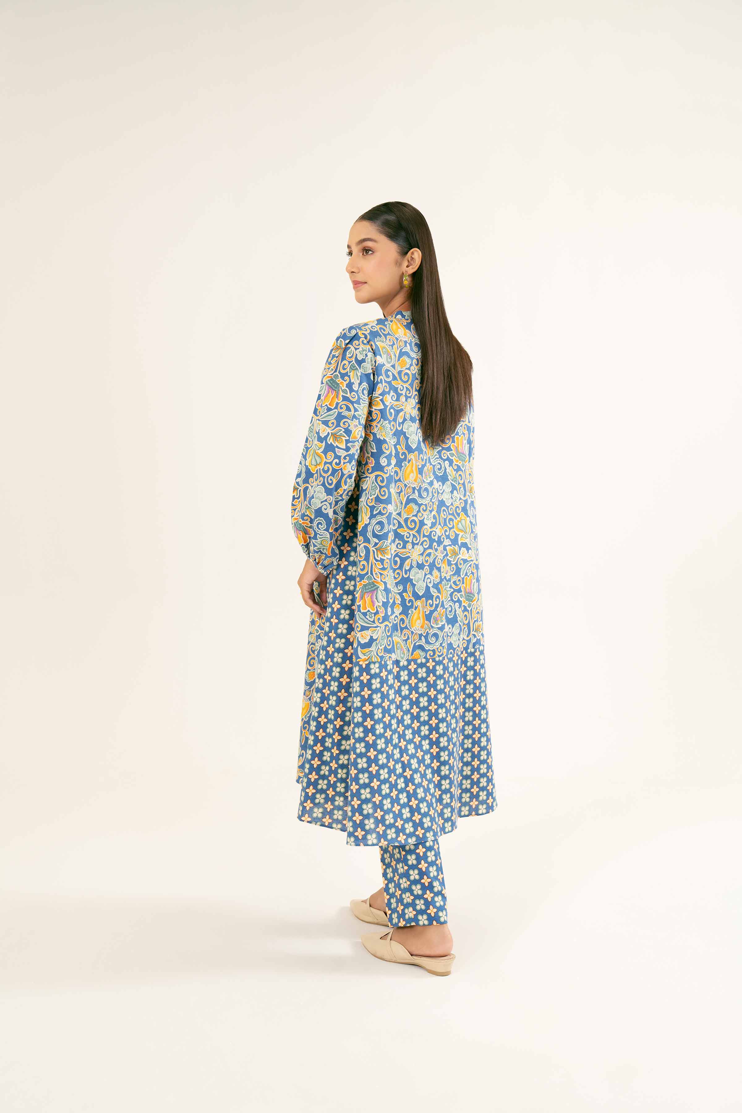 NishatUK - Brown Printed Karandi 2-piece ready to wear Dress