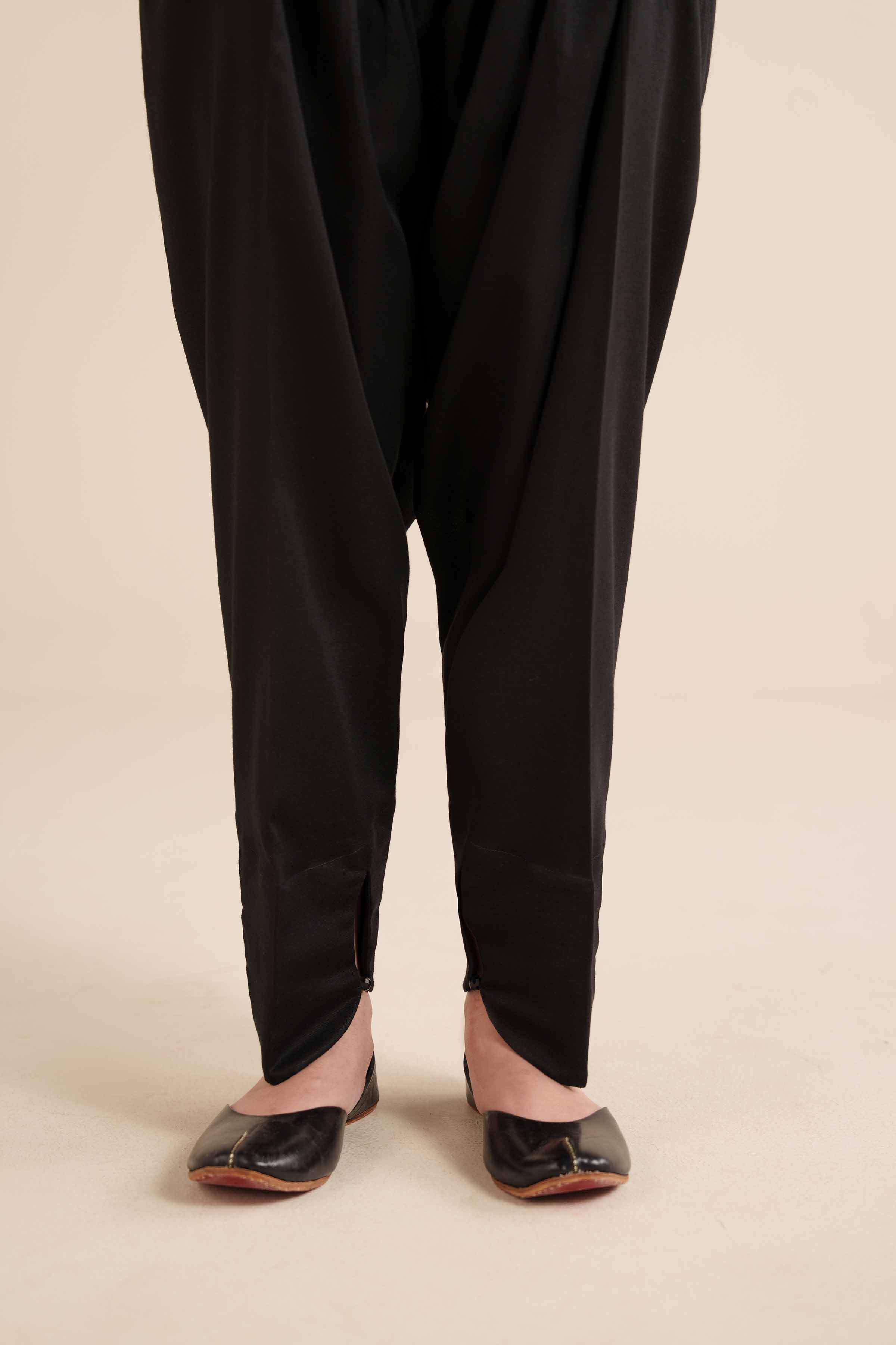 NishatUK - Black Solids Karandi 1-piece ready to wear Shalwar