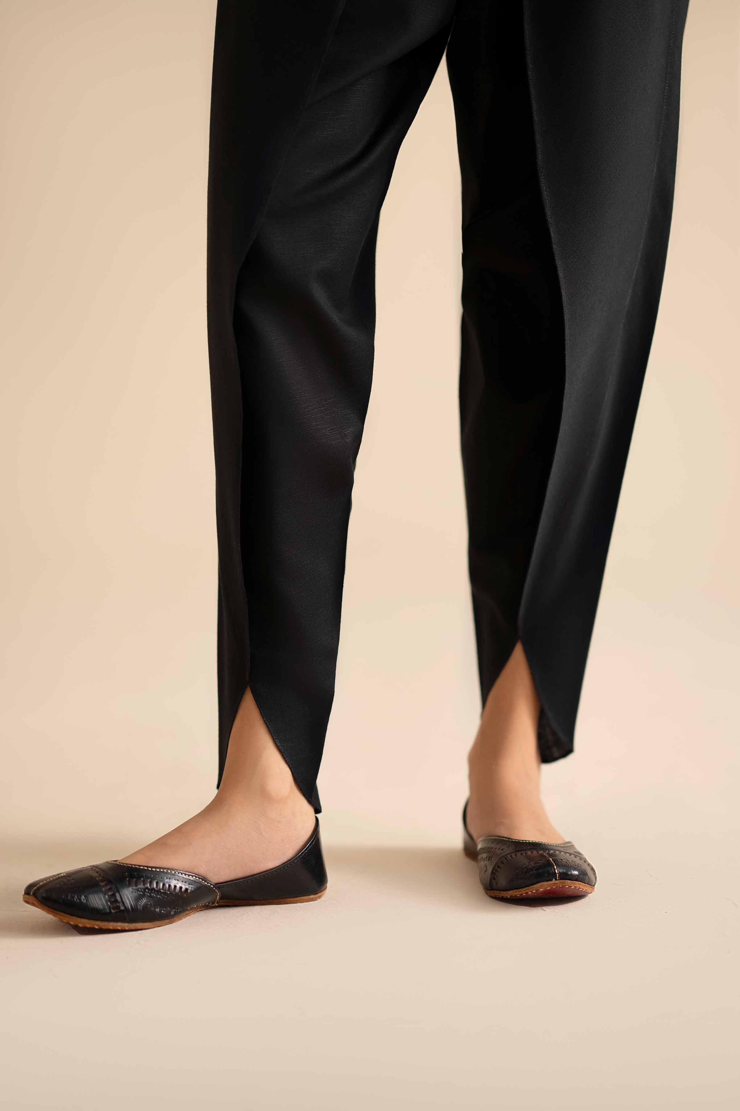 NishatUK - Black Solids Karandi 1-piece ready to wear Shalwar