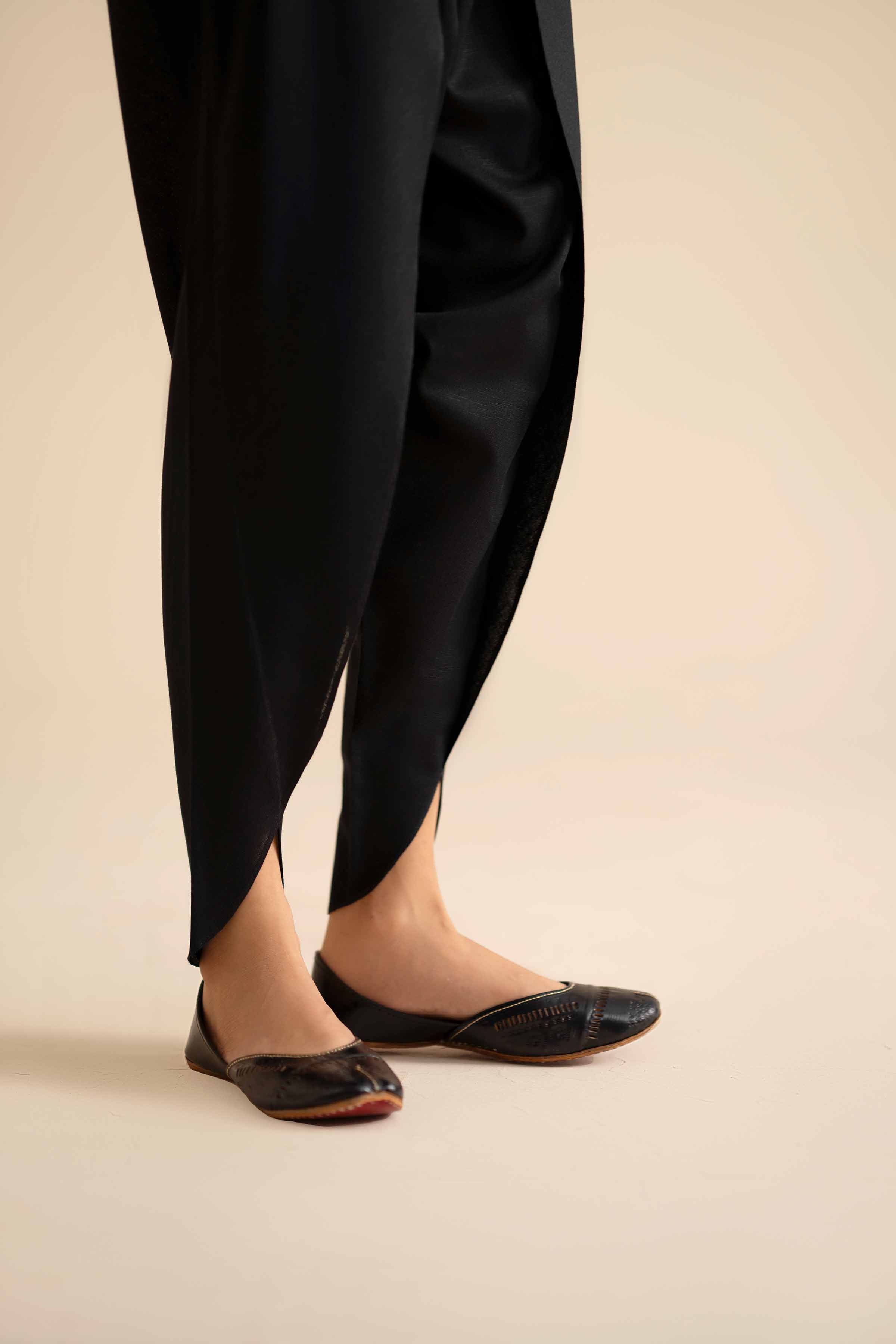 NishatUK - Black Solids Karandi 1-piece ready to wear Shalwar