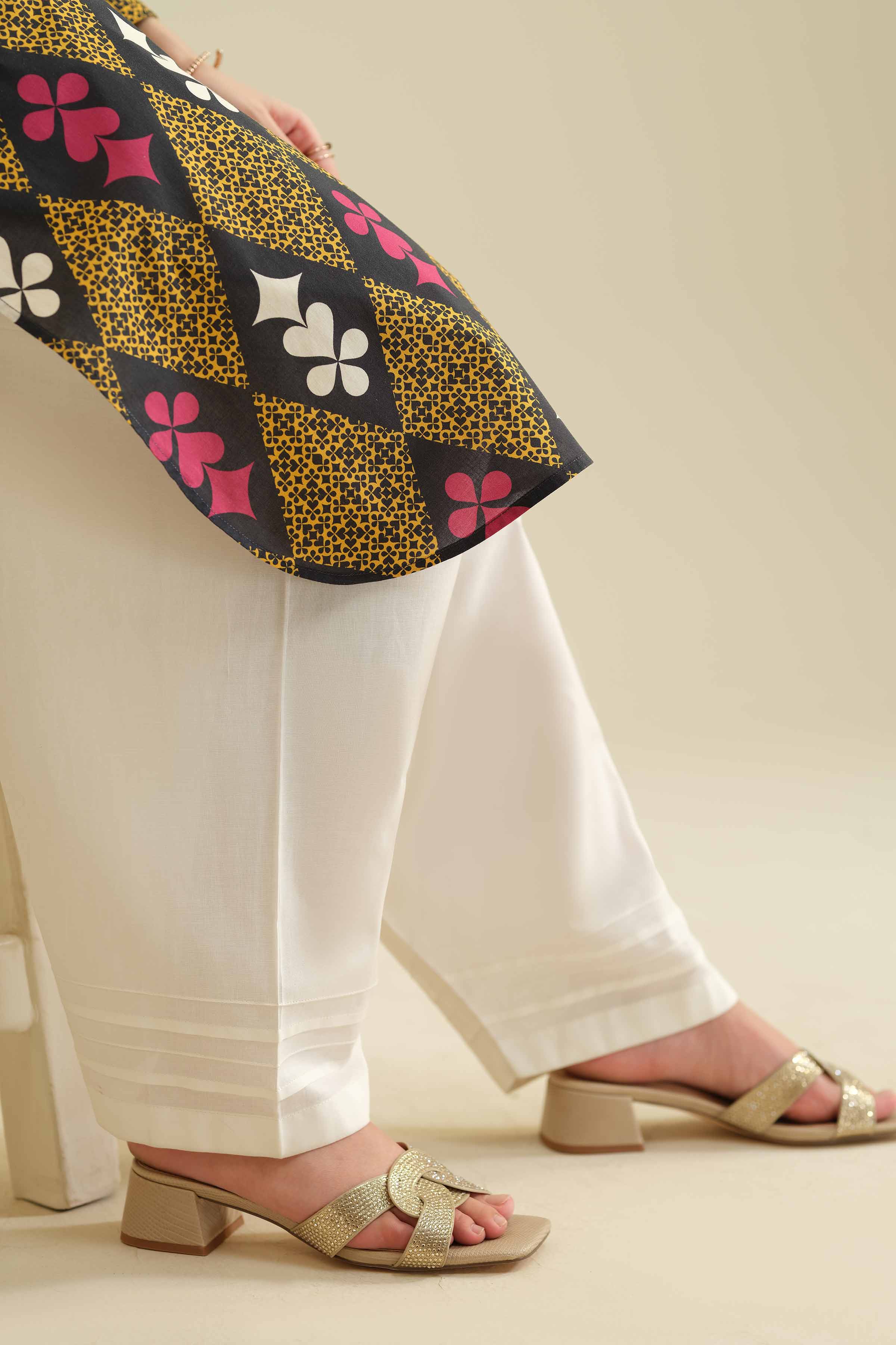 NishatUK - White Solids Cambric 1-piece ready to wear Shalwar