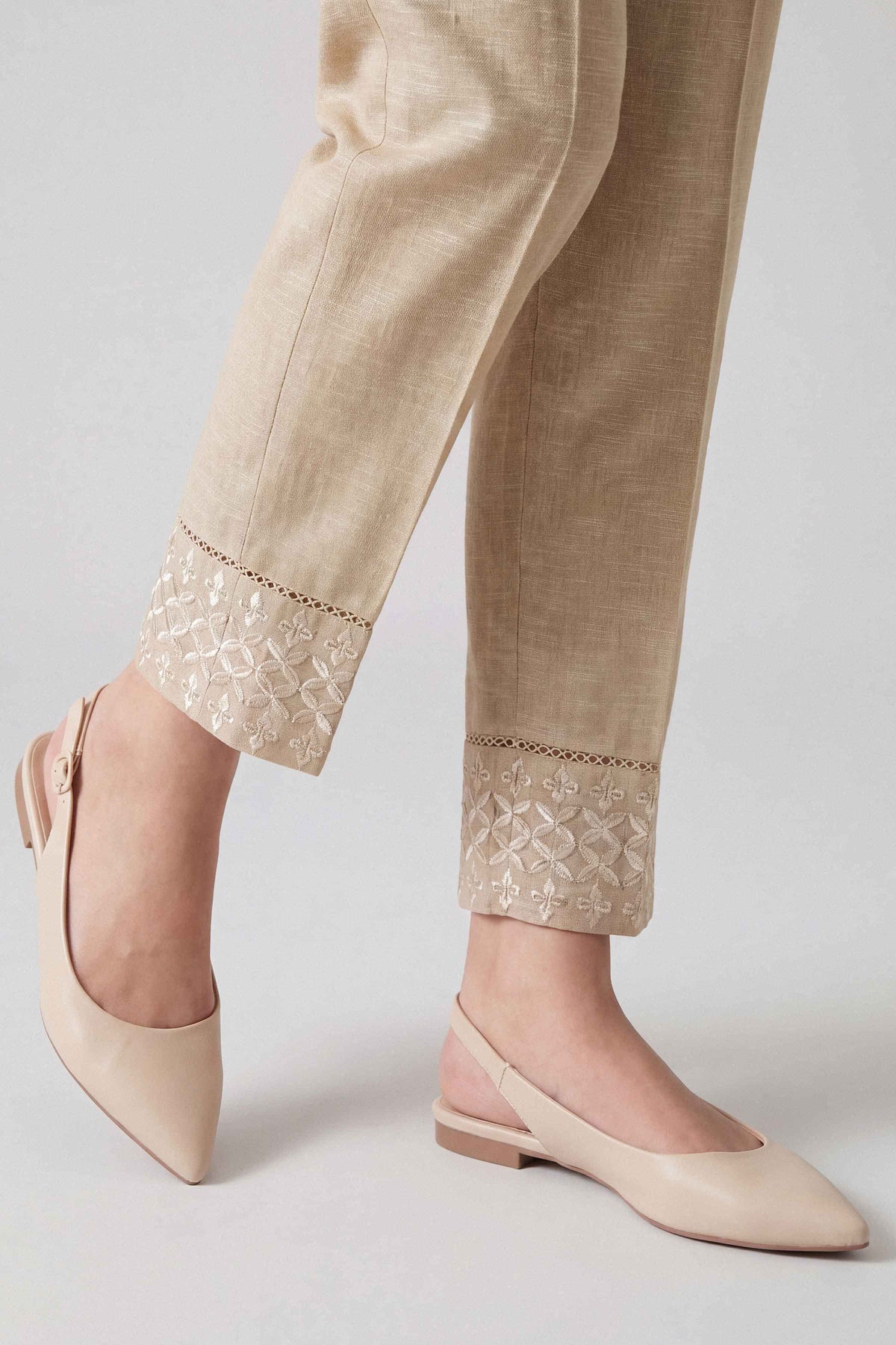 Nishat UK - Beige Embroidered Karandi 1 Piece ready to wear