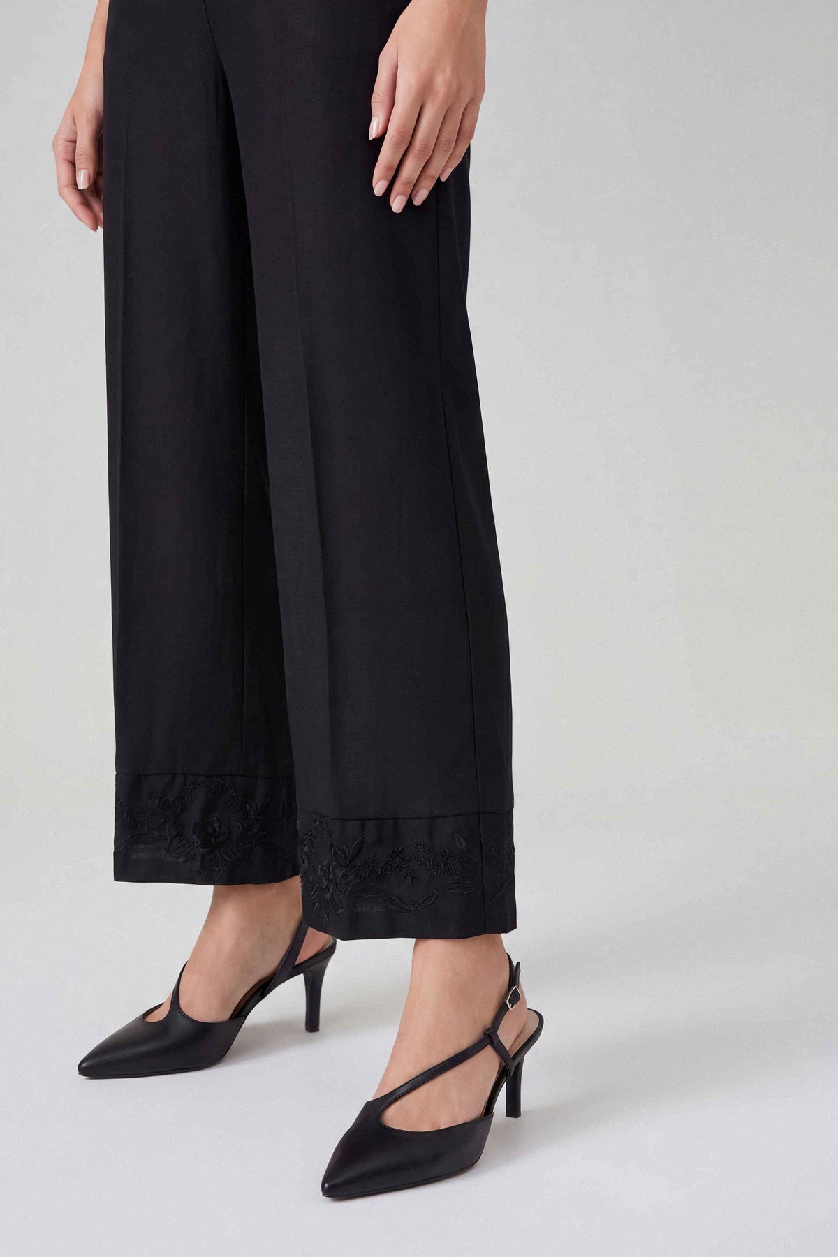 Nishat UK - Black Embroidered Karandi 1 Piece ready to wear