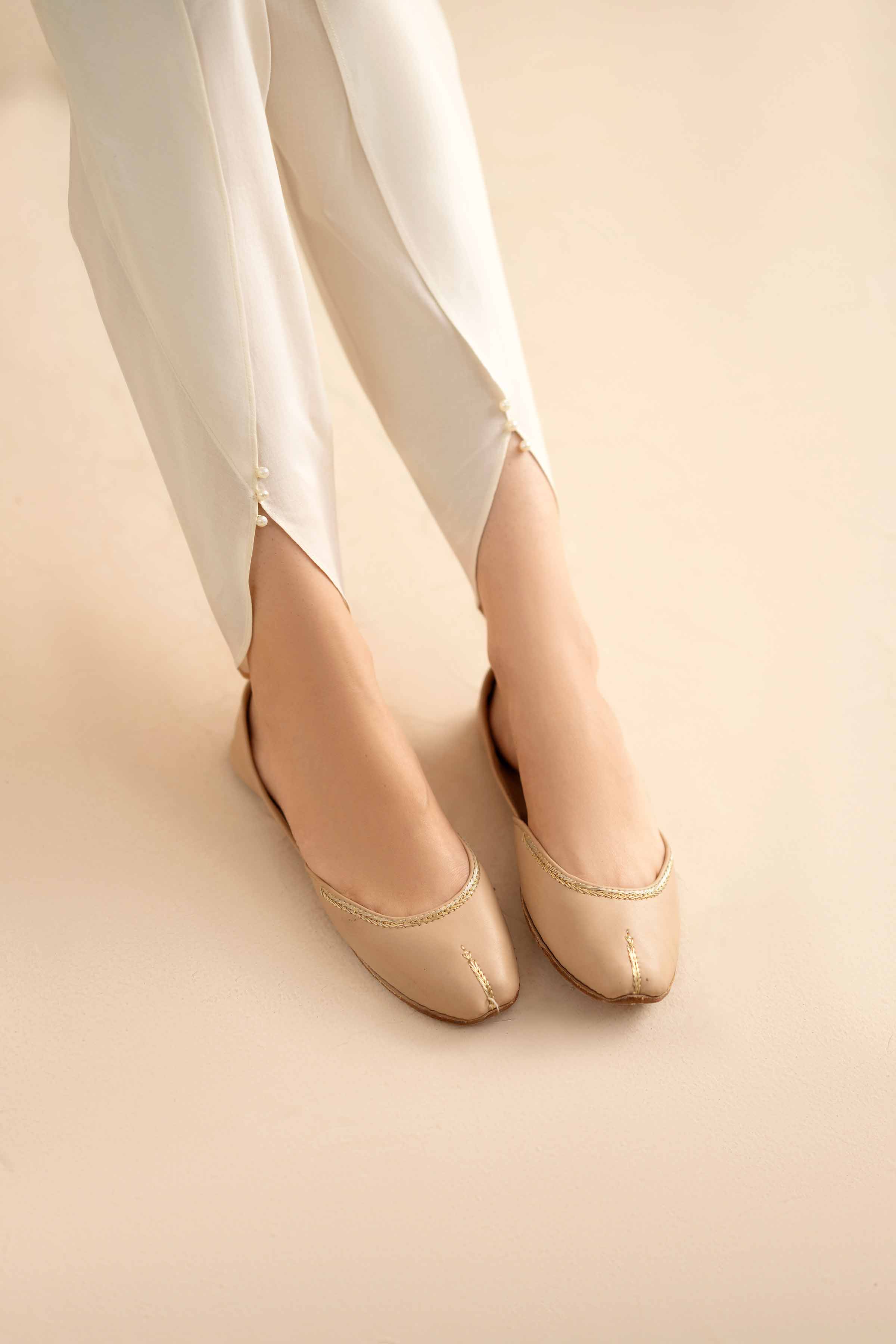 NishatUK - Off White Solids Cambric 1-piece ready to wear Shalwar