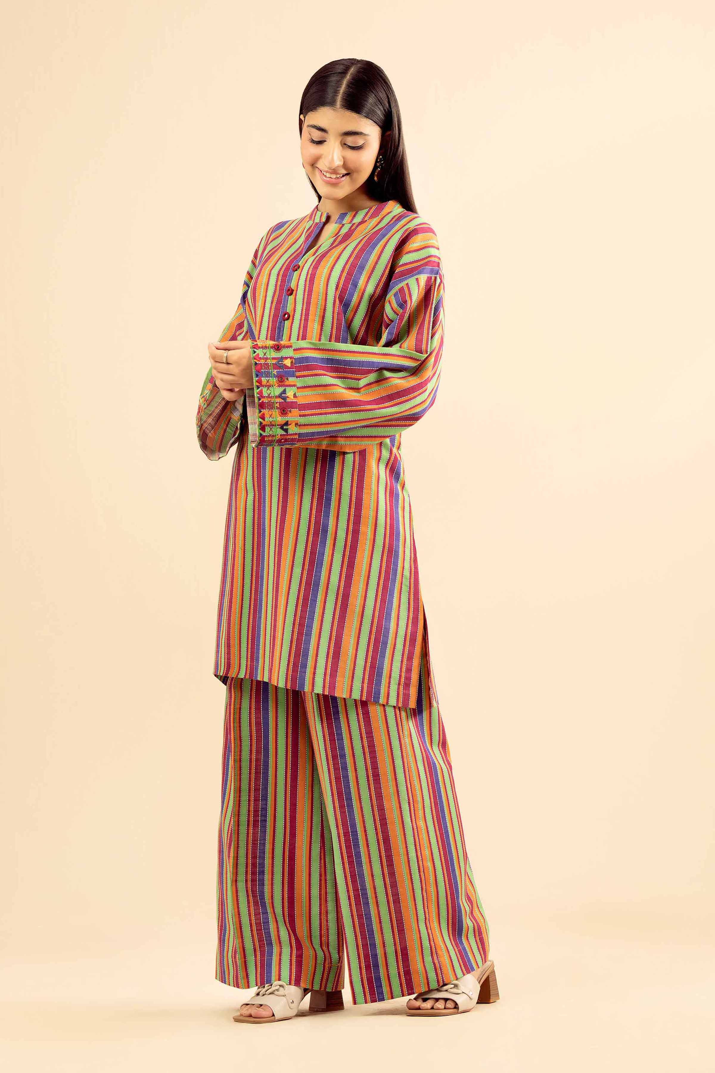 NishatUK - Multi Embroidered Khaddar 2-piece ready to wear Dress