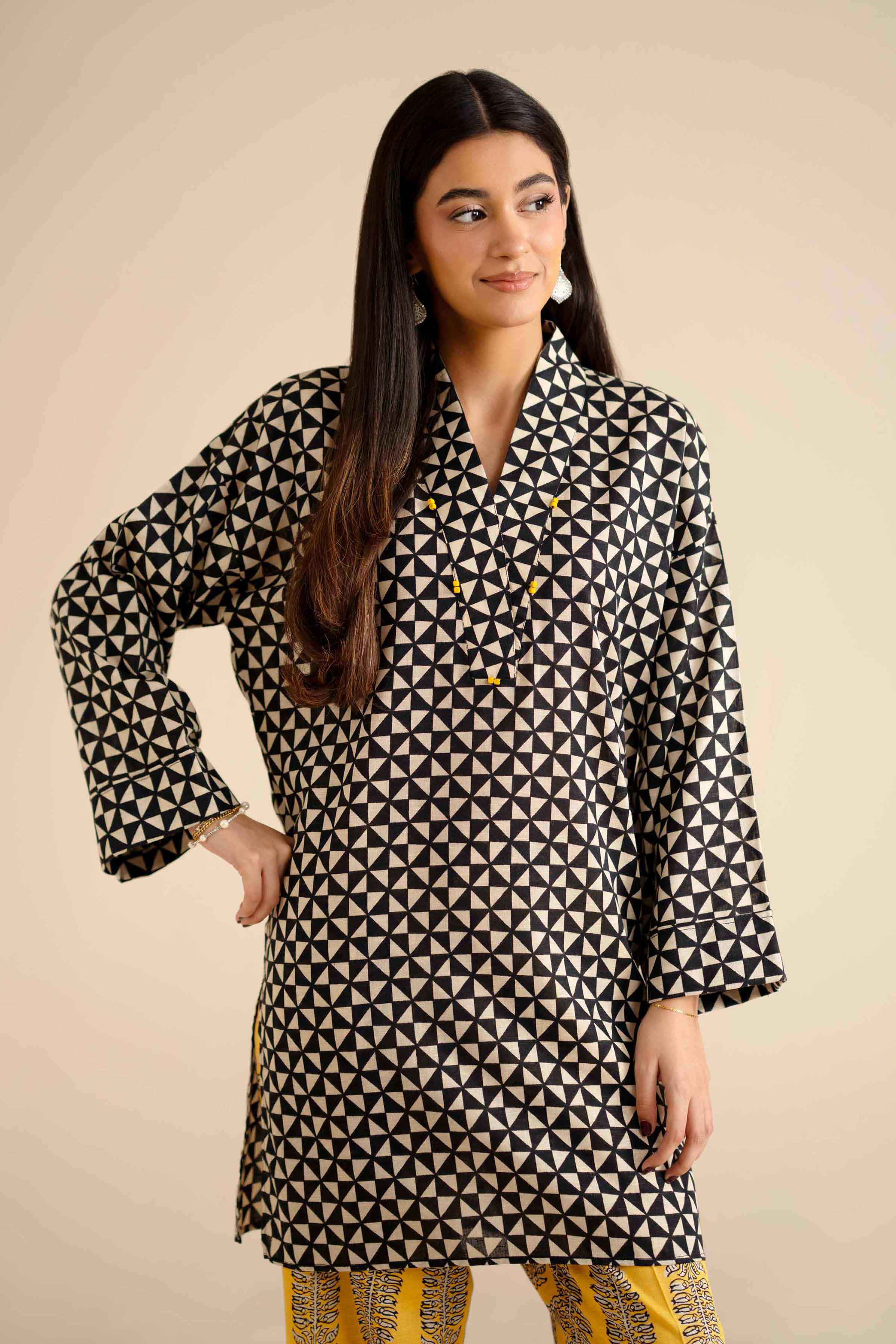 NishatUK - Black Solids Karandi 2-piece ready to wear Dress
