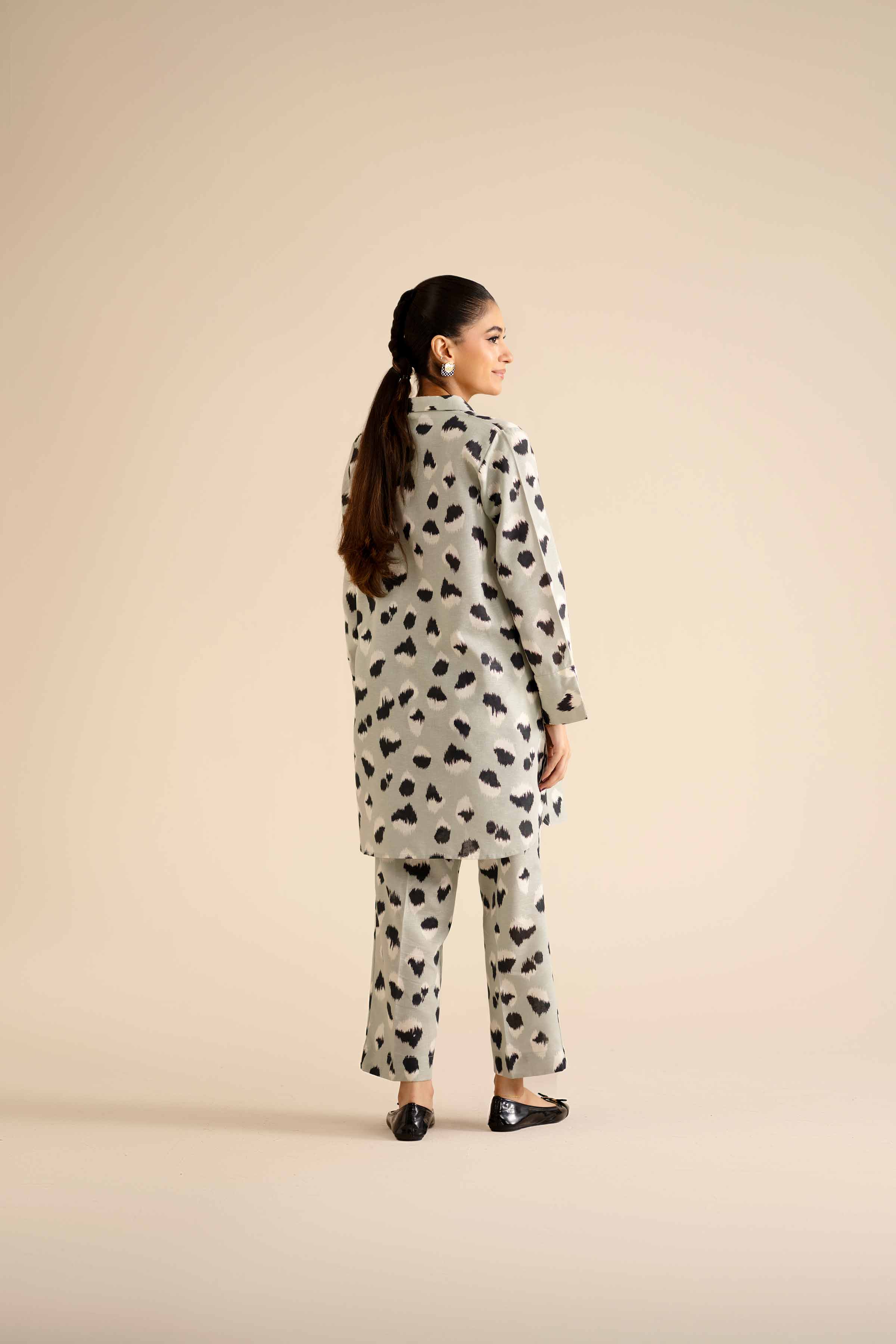 NishatUK - Green Printed Karandi 2-piece ready to wear Dress