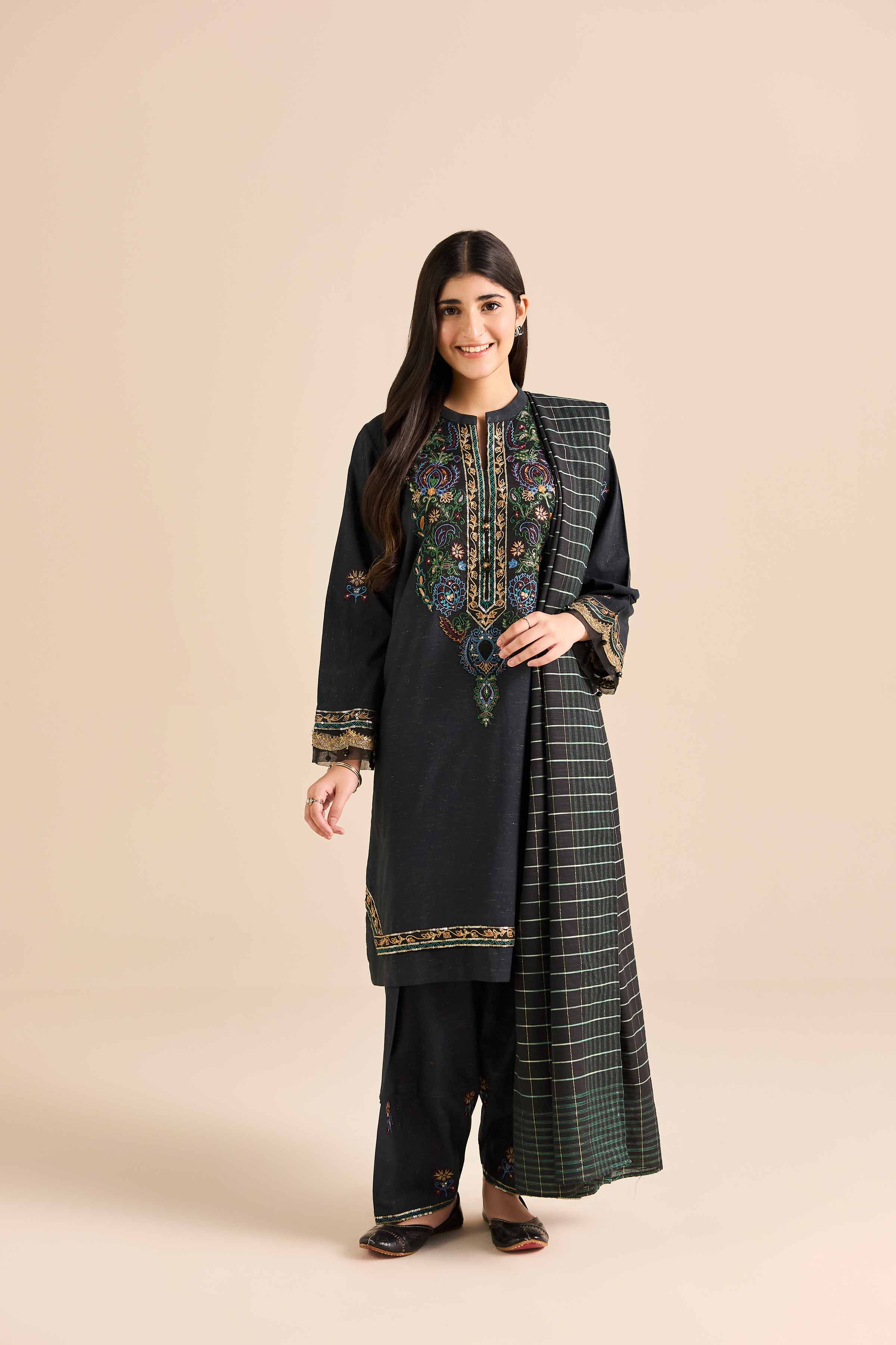 Nishat UK - 3 Piece - Embroidered Suit - PW25-265