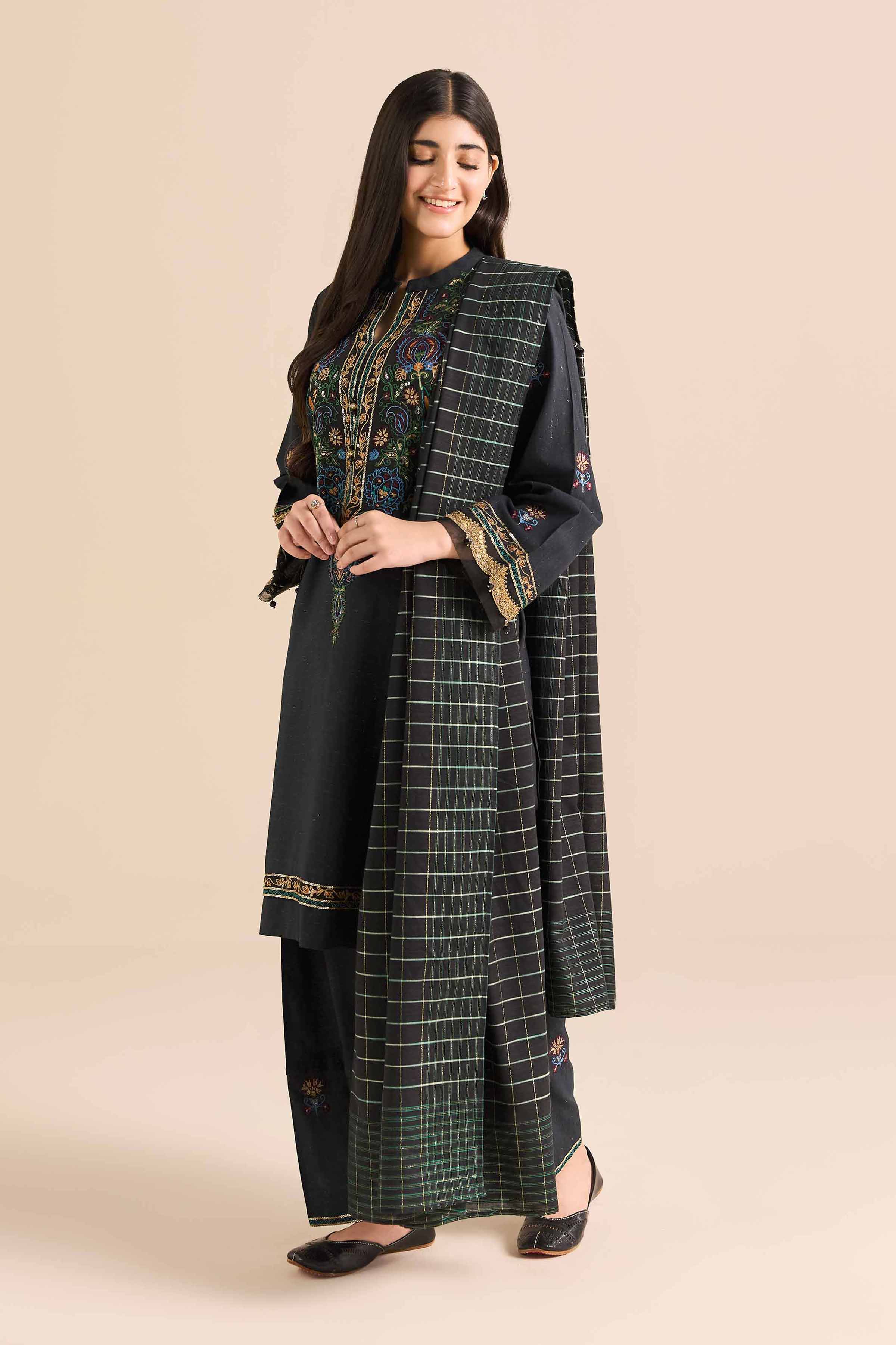 Nishat UK - 3 Piece - Embroidered Suit - PW25-265