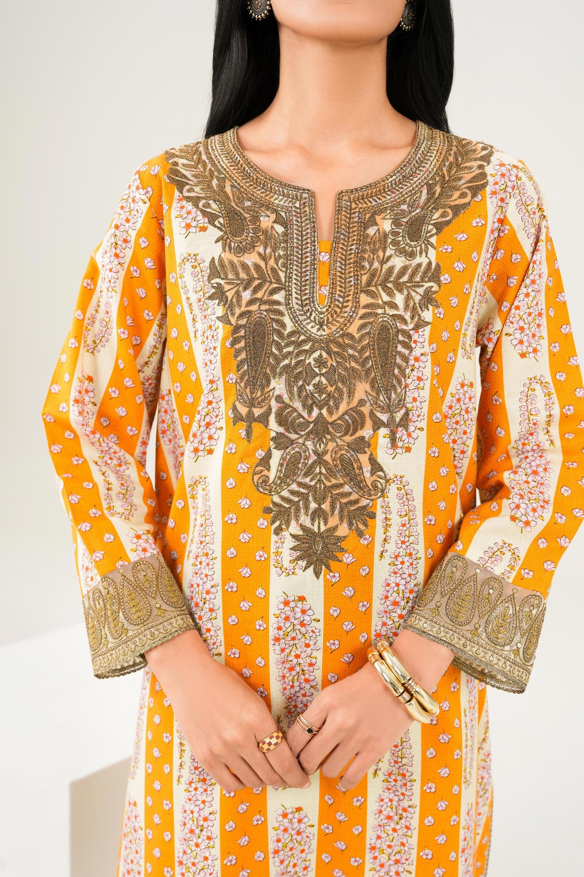 Nishat UK - Yellow Embroidered Tropical 2 Pieces ready to wear