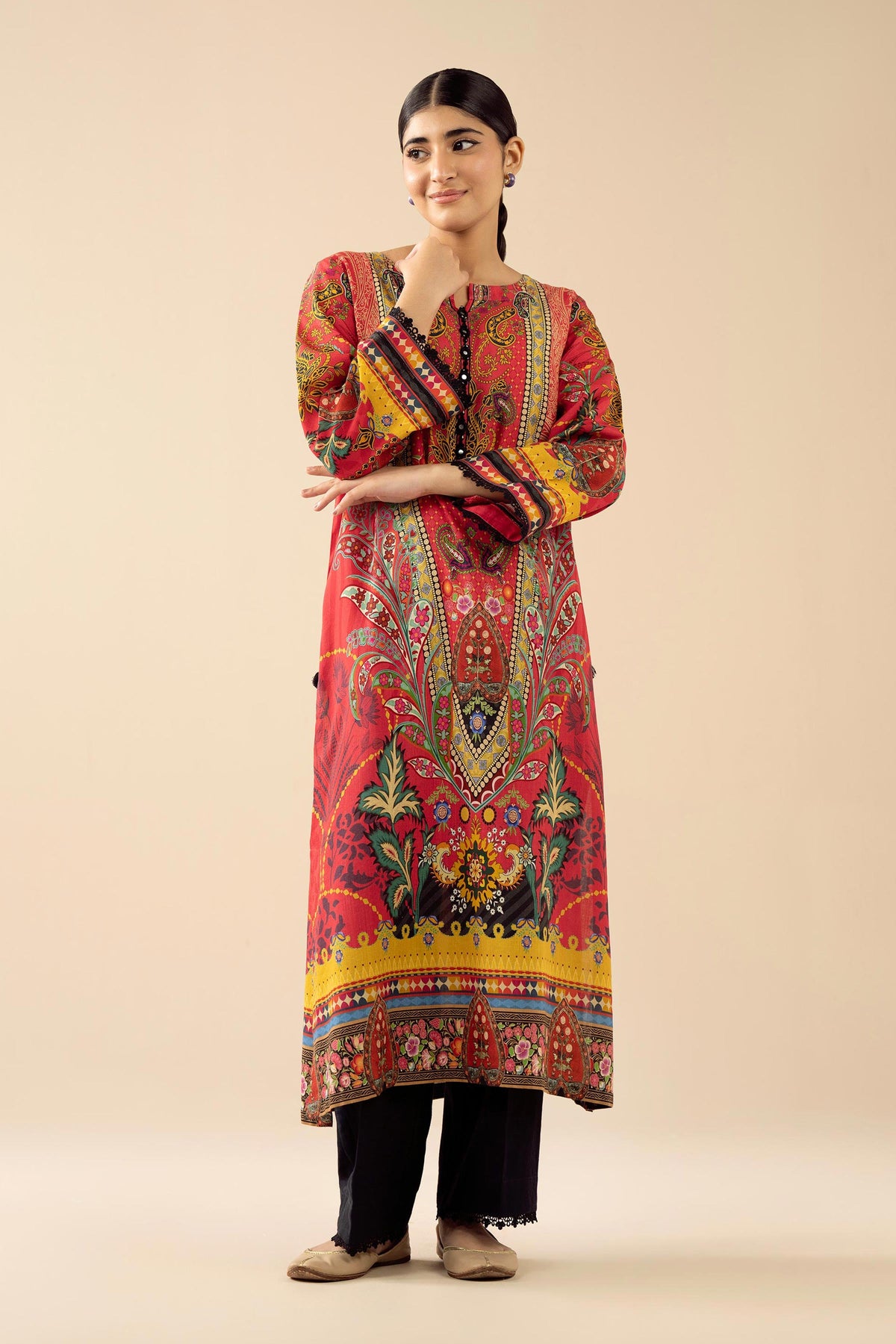 Nishat UK - Multi Printed Linen 2 Pieces ready to wear