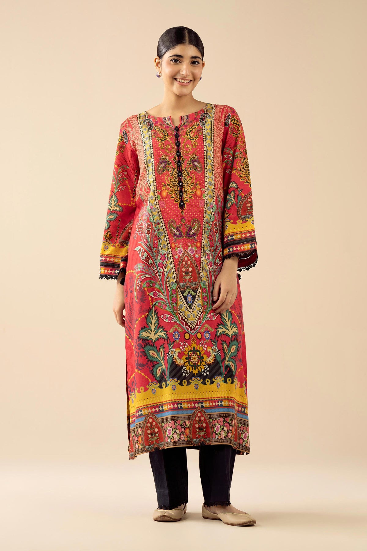 Nishat UK - Multi Printed Linen 2 Pieces ready to wear