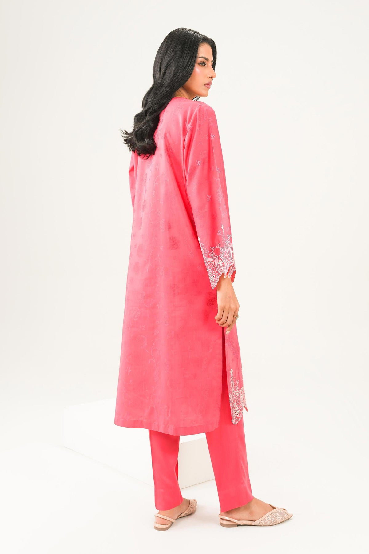 Nishat UK - Pink Embroidered Jacquard 2 Pieces ready to wear