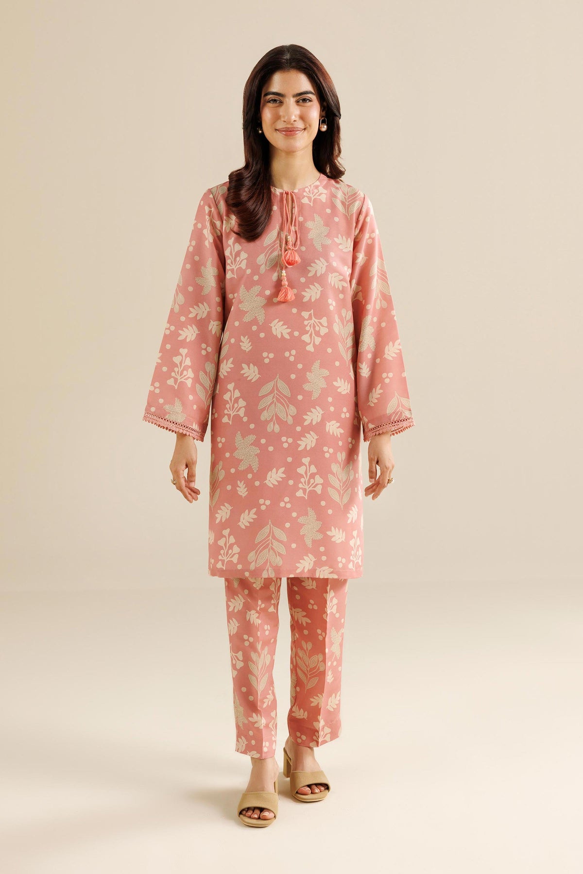 Nishat UK - Pink Printed Swiss Lawn 2 Pieces ready to wear