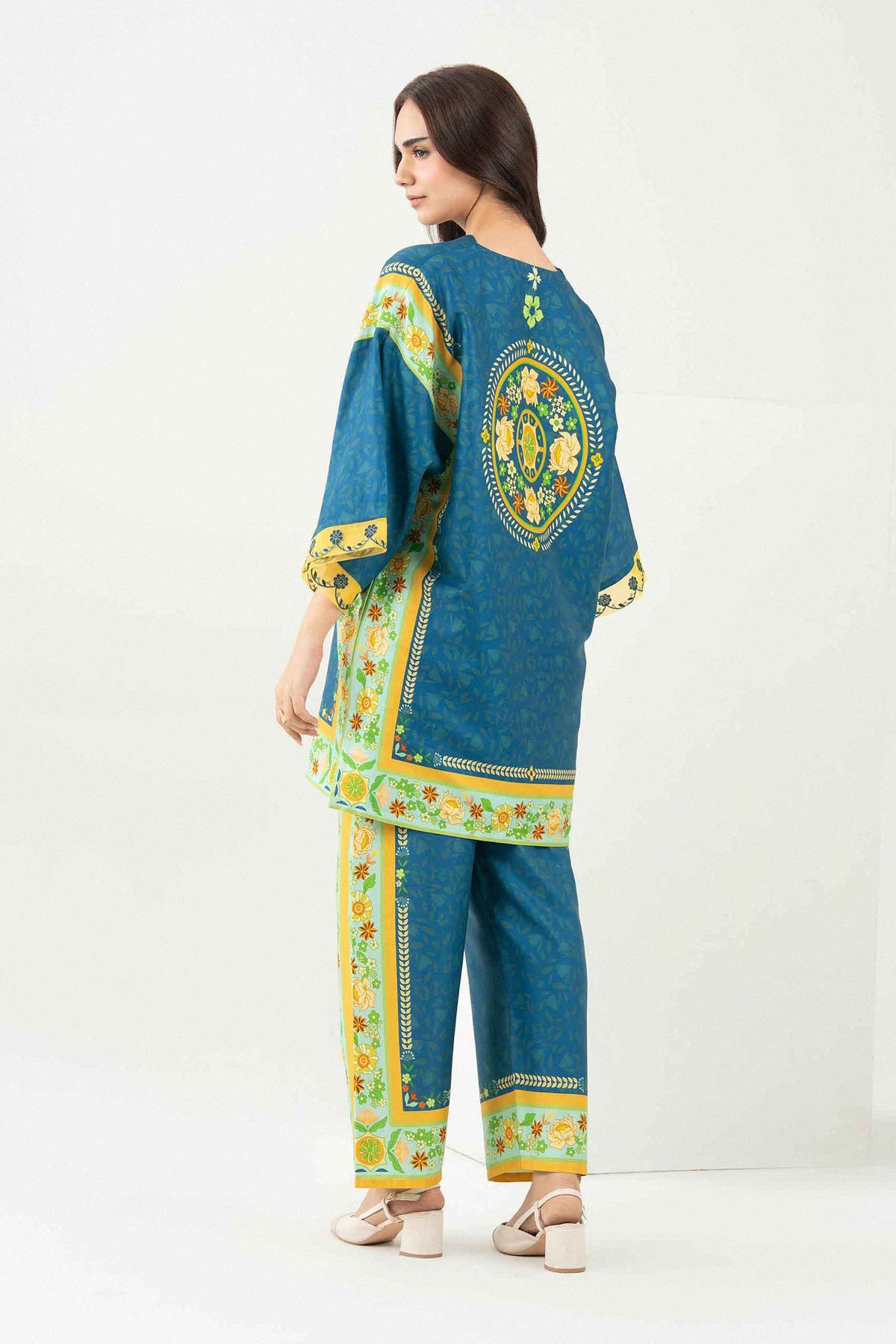 Nishat UK - Blue Embroidered Twill 2 Pieces ready to wear Dress