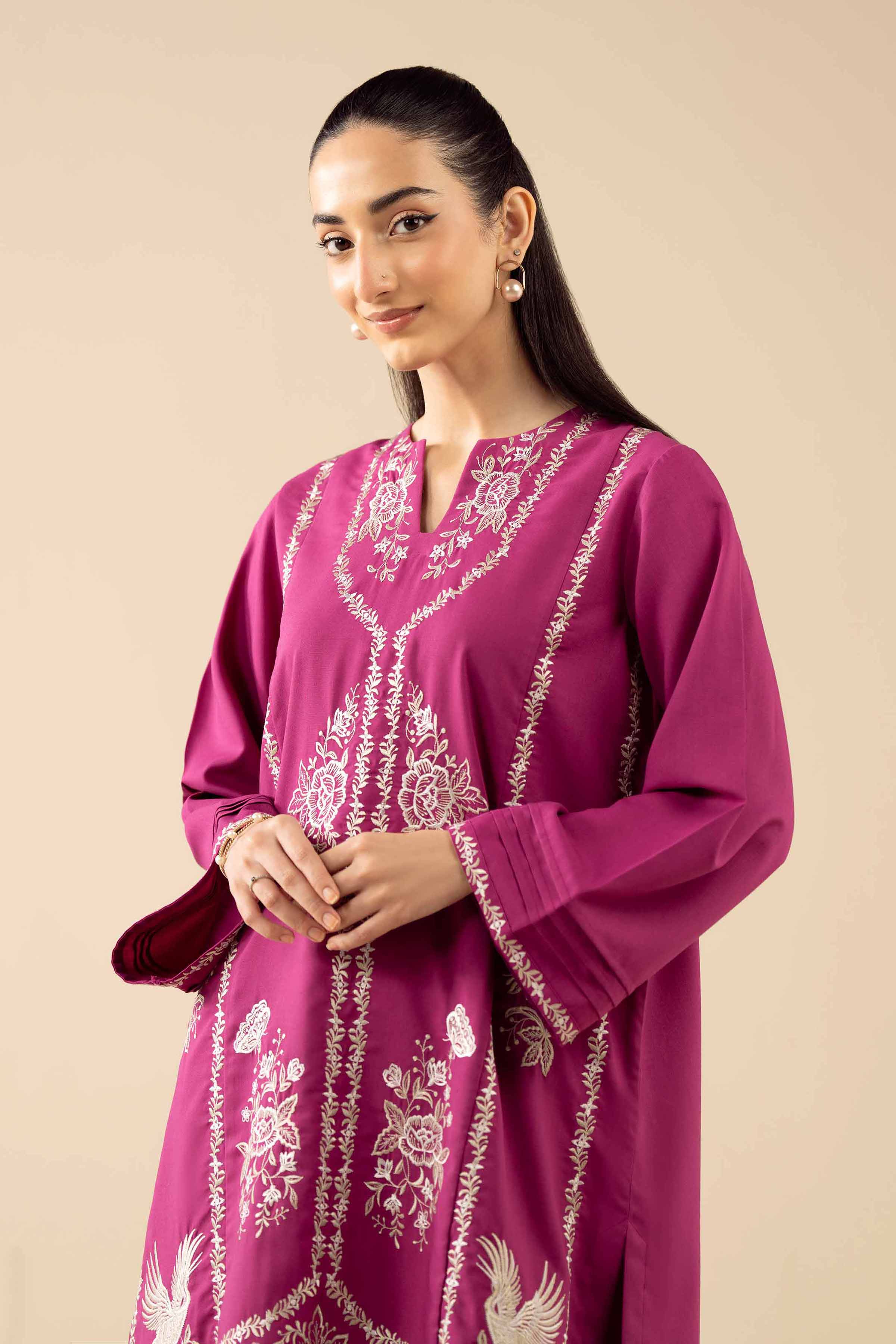 NishatUK - Pink Embroidered PV 2-piece ready to wear Dress