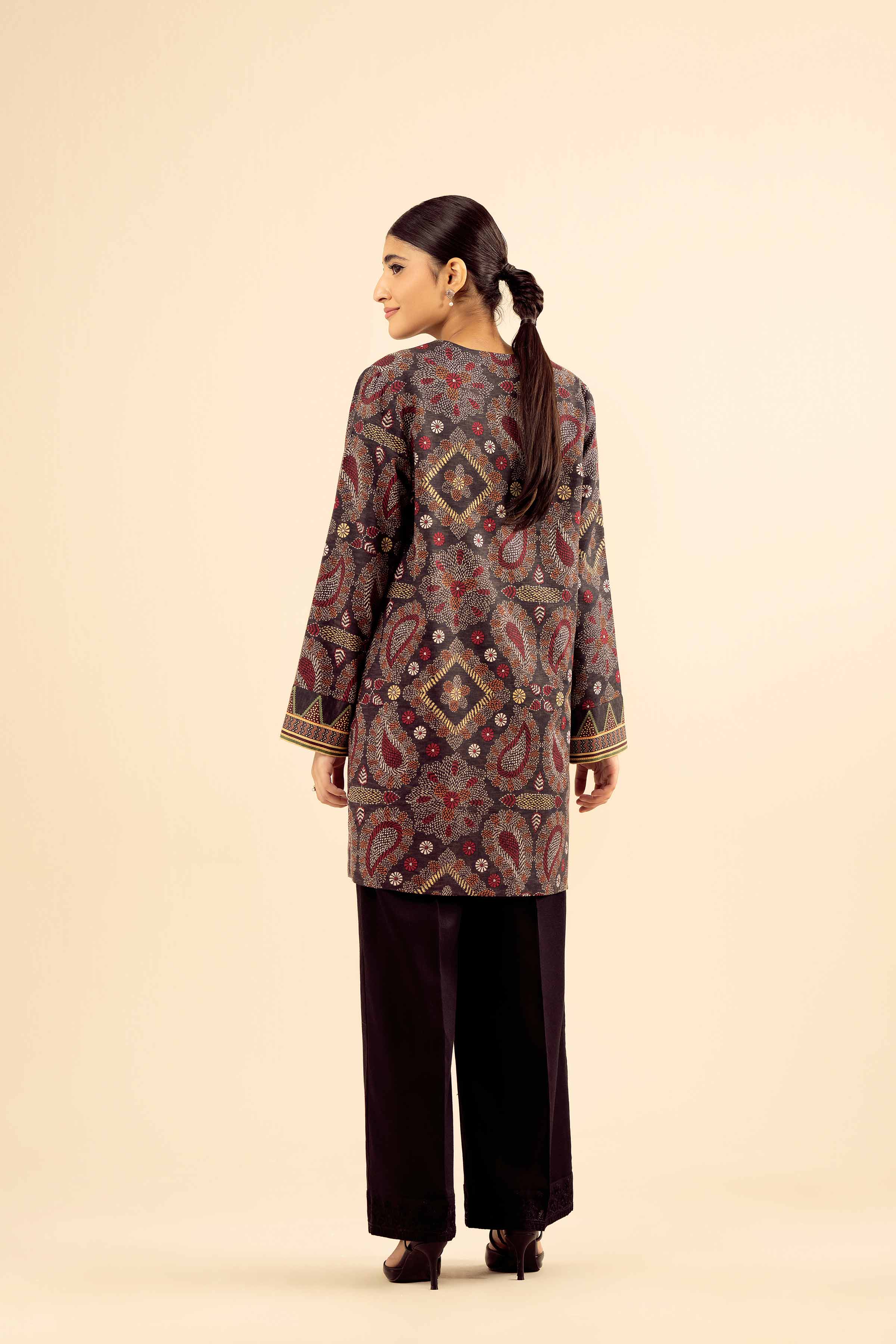NishatUK - Multi Printed Karandi 1-piece ready to wear Jacket