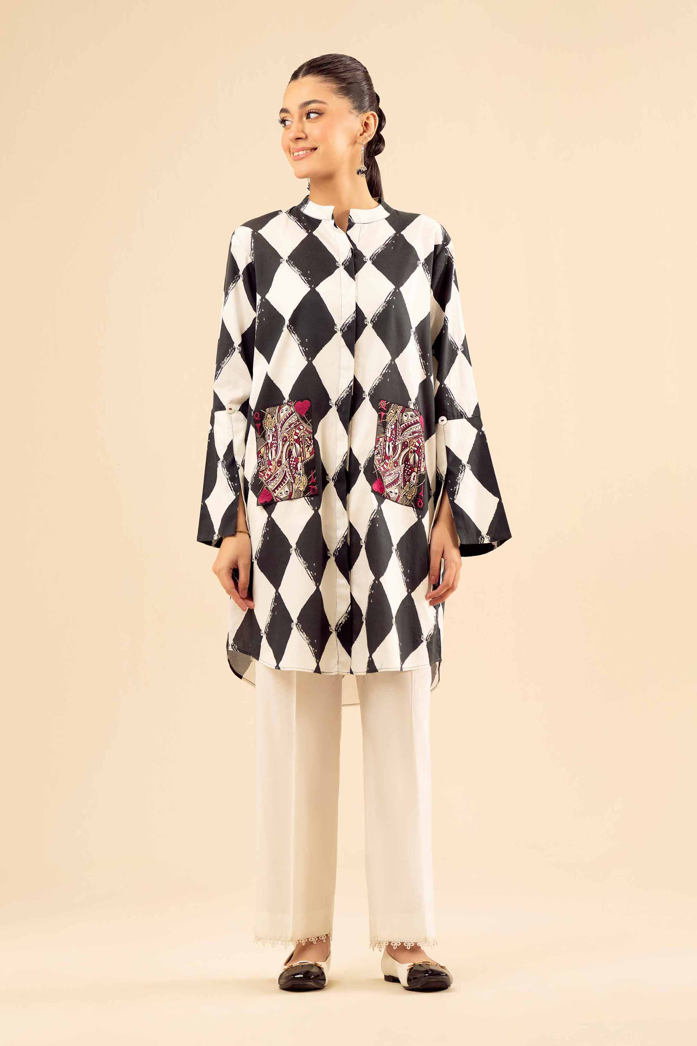 NishatUK - Multi Embroidered Cambric 1-piece ready to wear Shirt