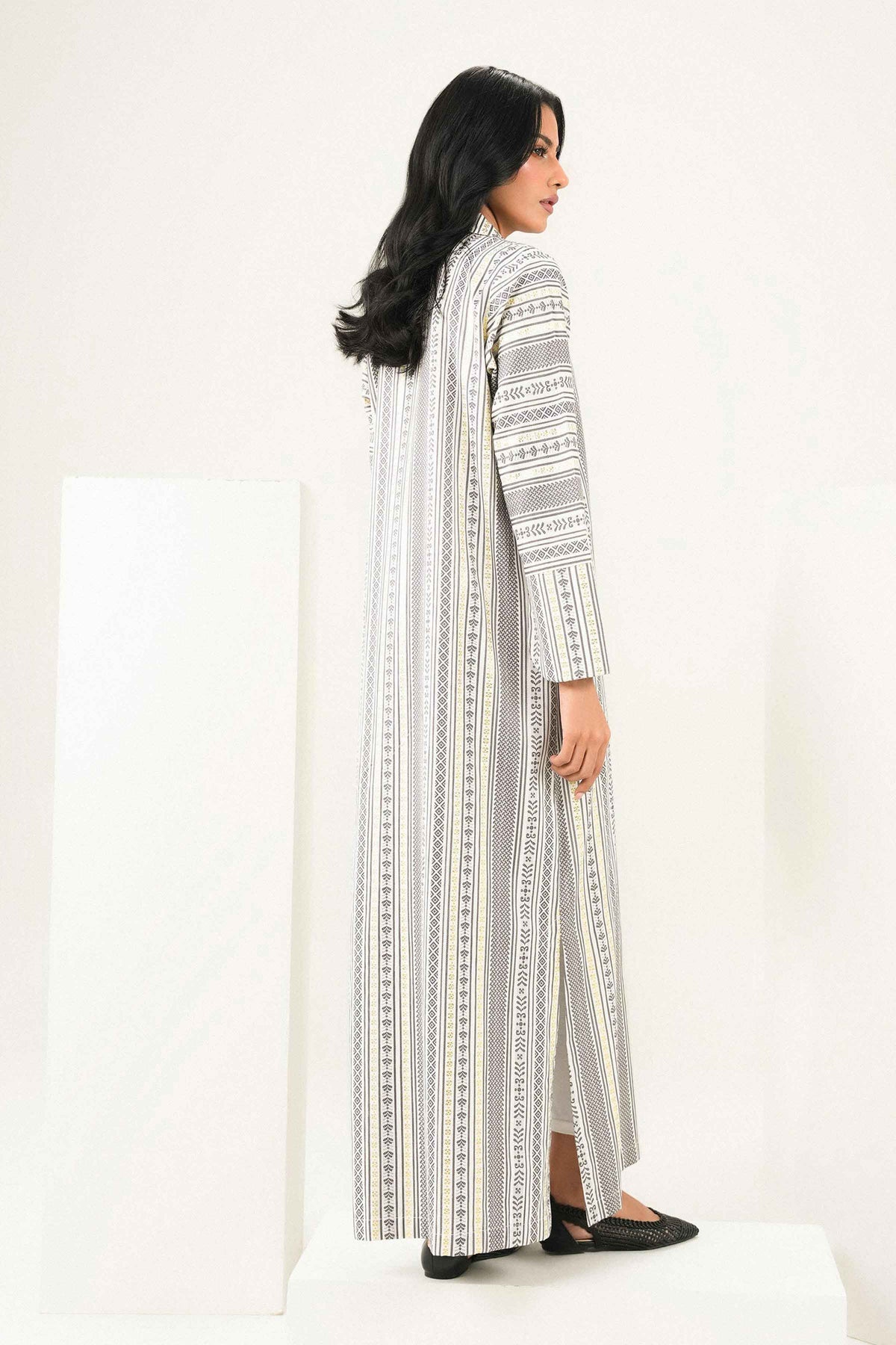 Nishat UK - White Printed Jacquard 1 Piece ready to wear