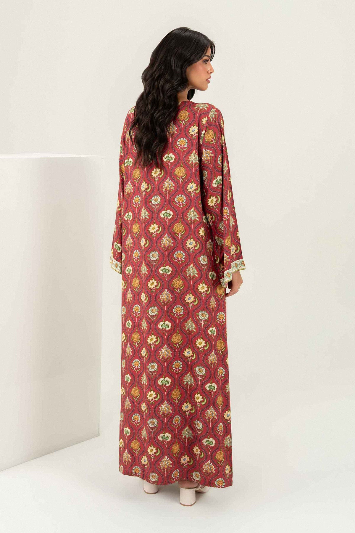 Nishat UK - Red Printed Viscose 1 Piece ready to wear