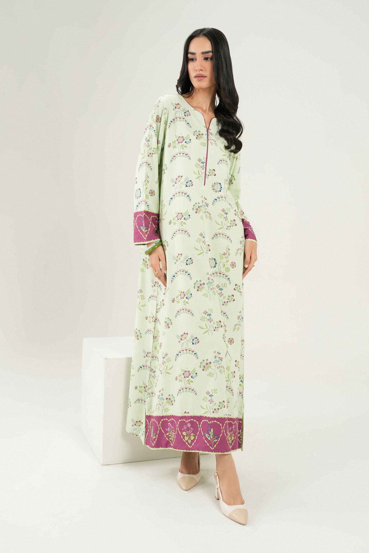 Nishat UK - Green Printed Viscose 1 Piece ready to wear