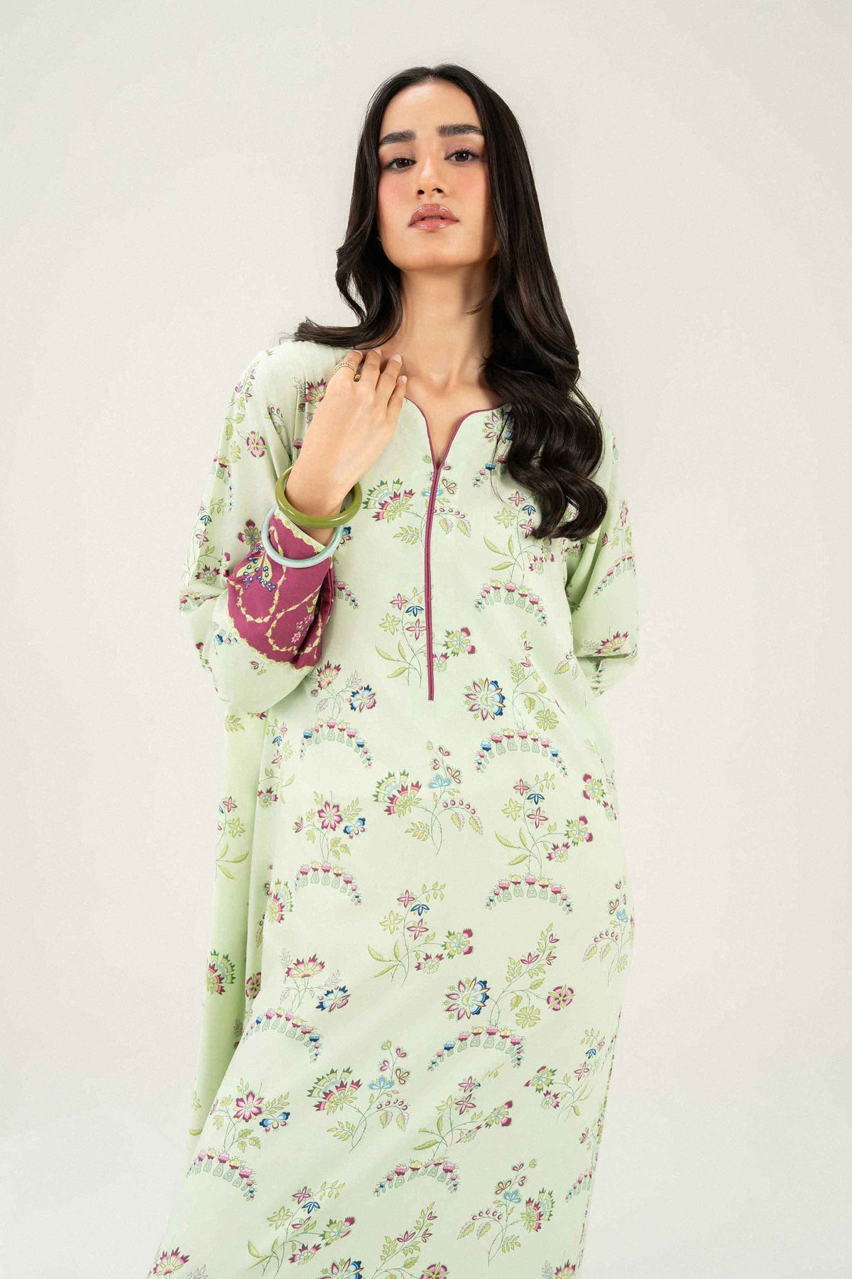 Nishat UK - Green Printed Viscose 1 Piece ready to wear