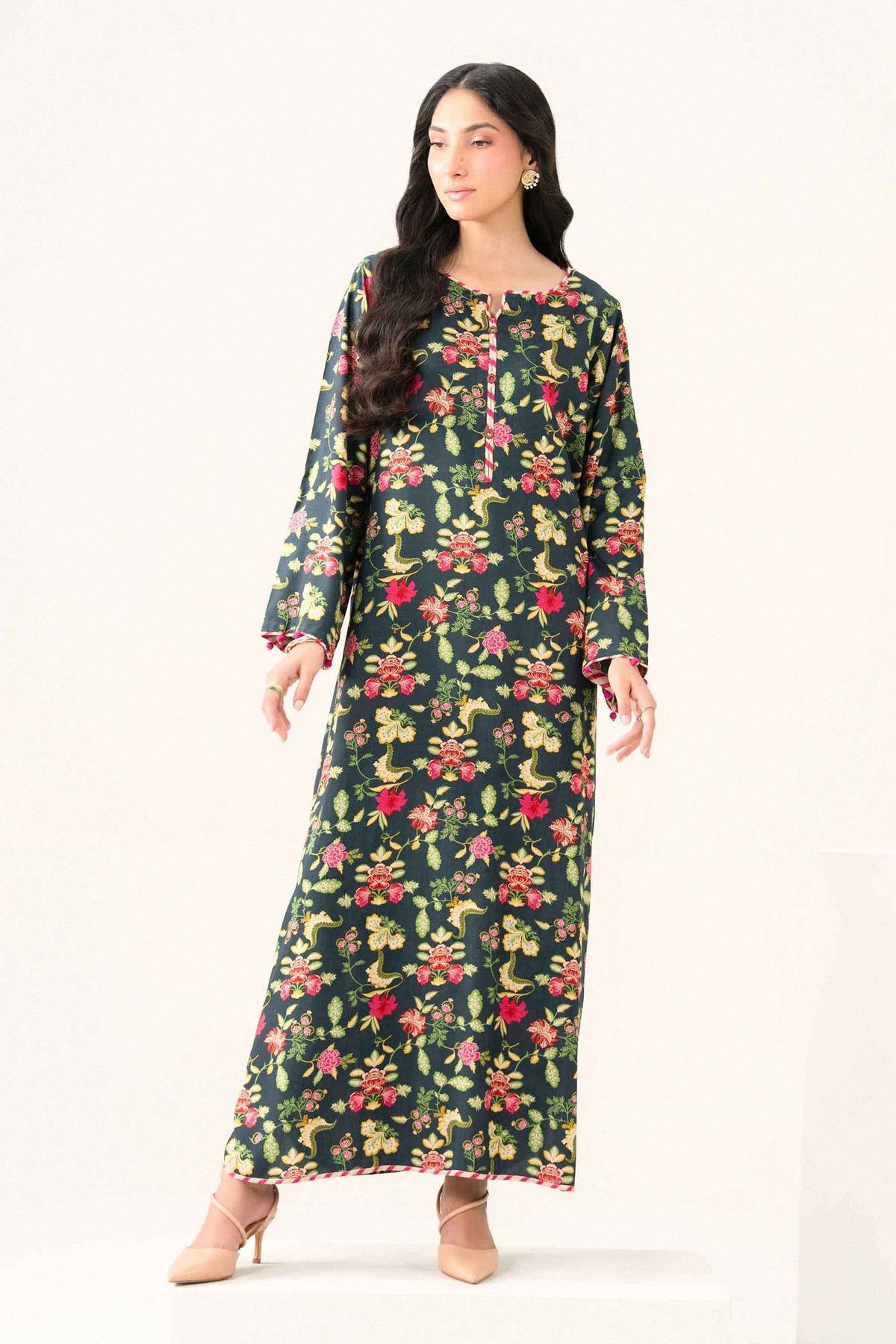 Nishat UK - Multi Printed Viscose 1 Piece ready to wear Dress
