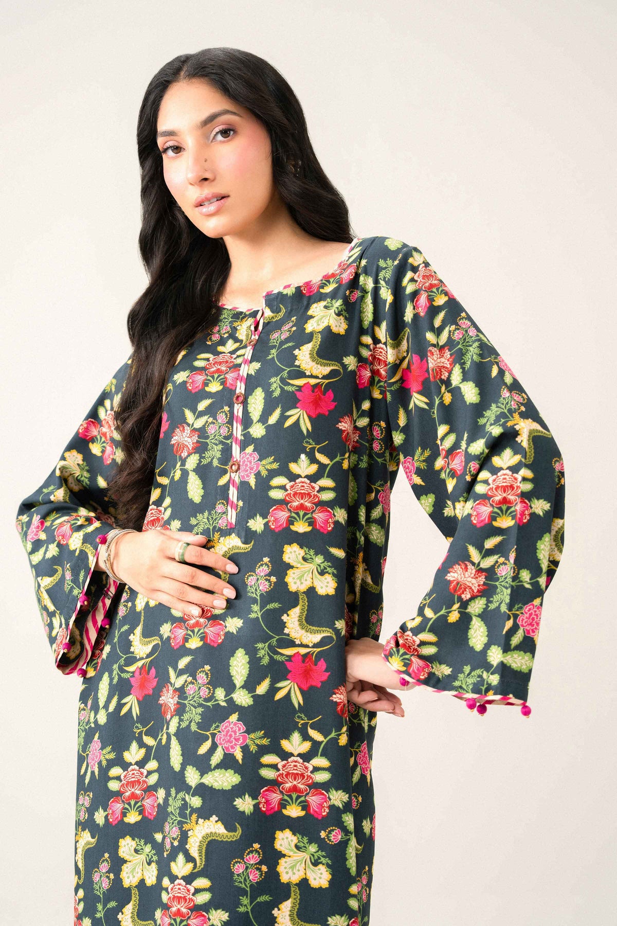 Nishat UK - Multi Printed Viscose 1 Piece ready to wear Dress