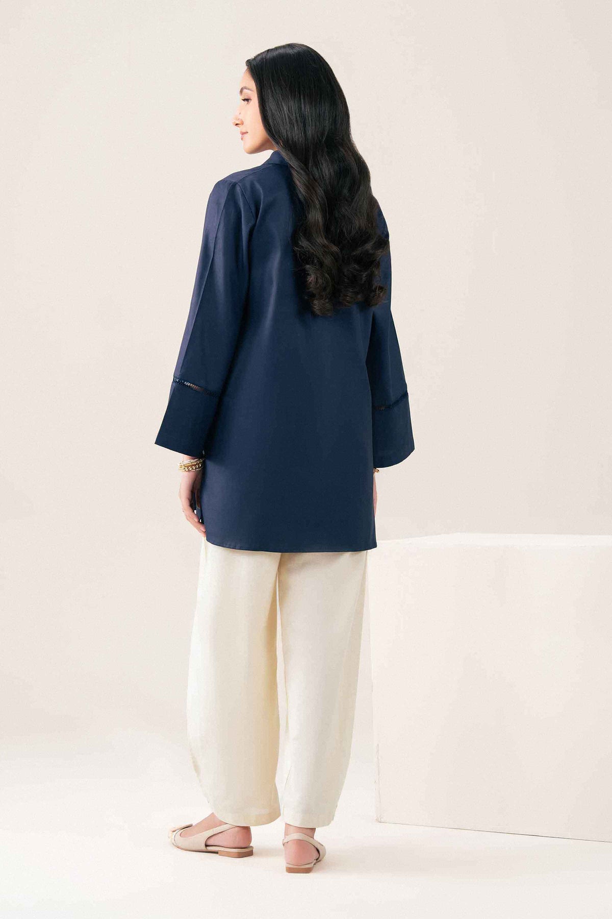 Nishat UK - Blue Solids Khaddar 1 Piece ready to wear tunic