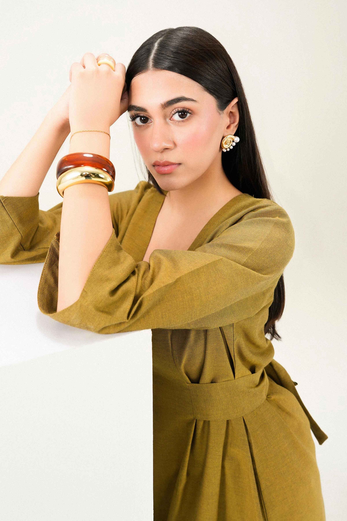 Nishat UK - Yellow Solids Dobby 1 Piece ready to wear