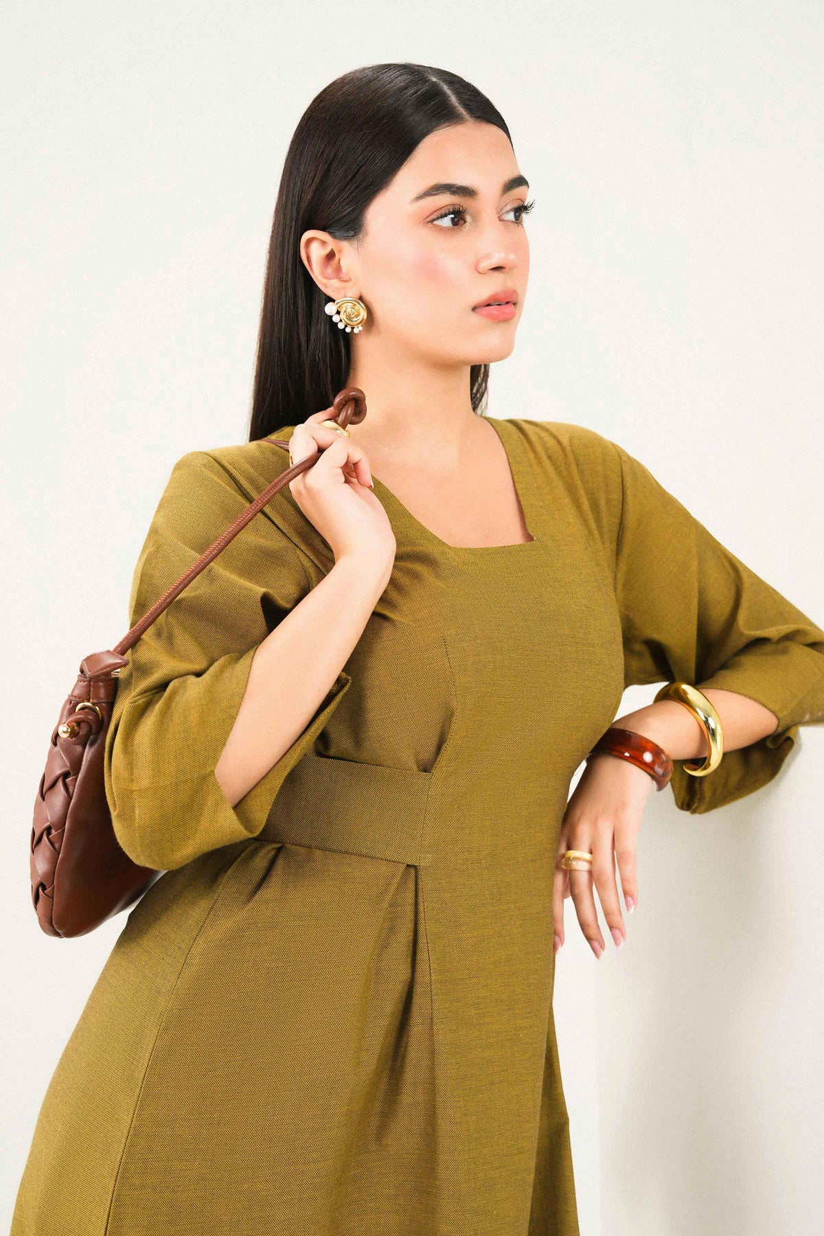 Nishat UK - Yellow Solids Dobby 1 Piece ready to wear