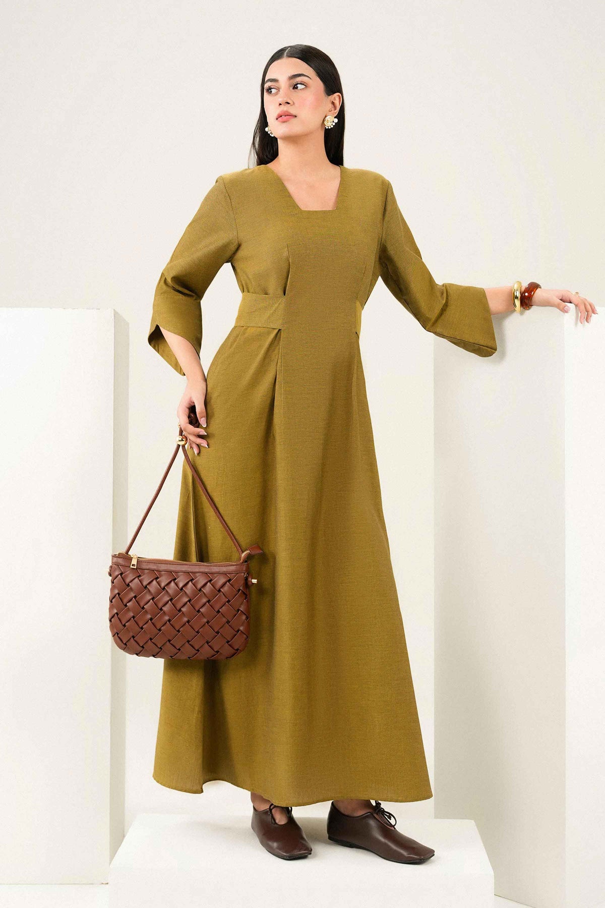 Nishat UK - Yellow Solids Dobby 1 Piece ready to wear