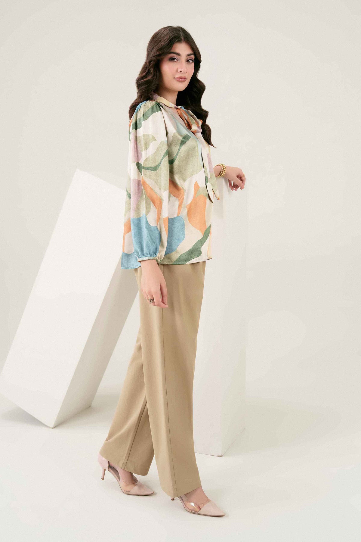 Nishat UK - Pastel Printed Silk 1 Piece ready to wear
