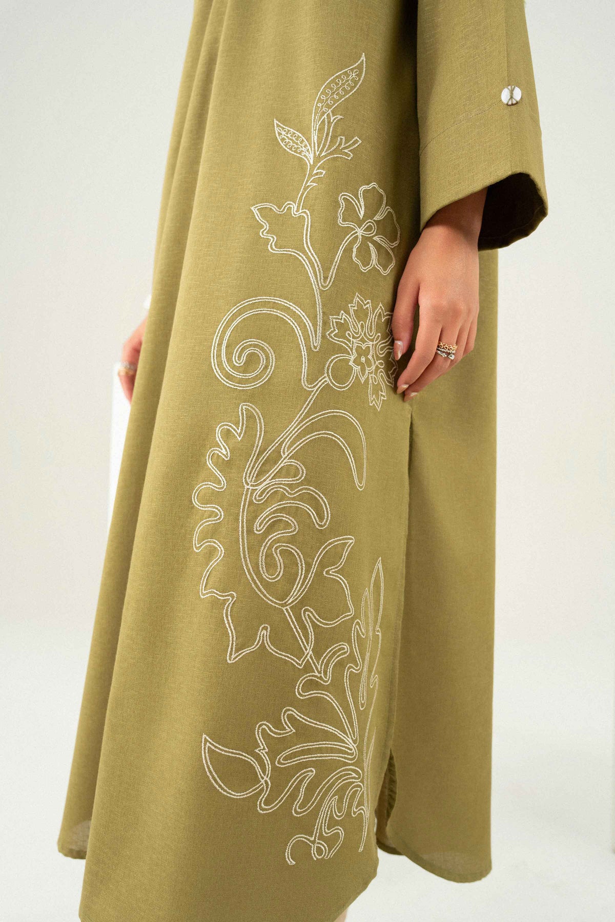 Nishat UK - Green Embroidered Karandi 1 Piece ready to wear