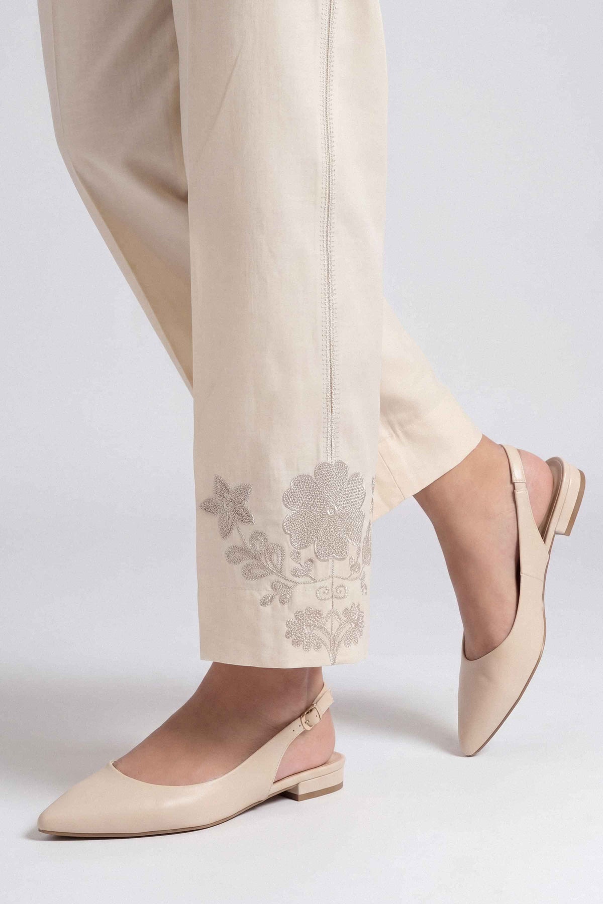 Nishat UK - Beige Embroidered Cambric 1 Piece ready to wear